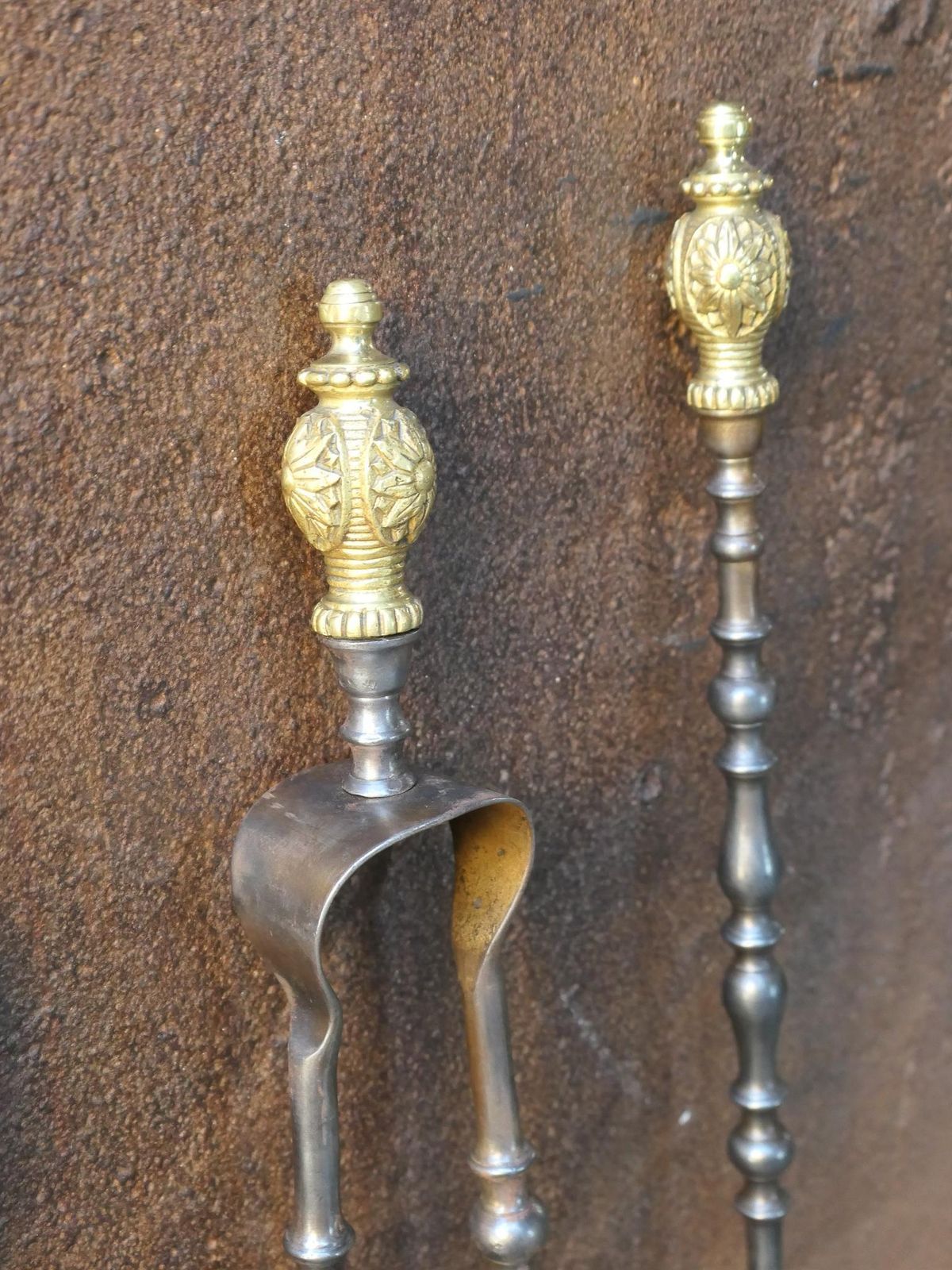 Home Fixtures 19th C. French Napoleon III Fireplace Tools photo