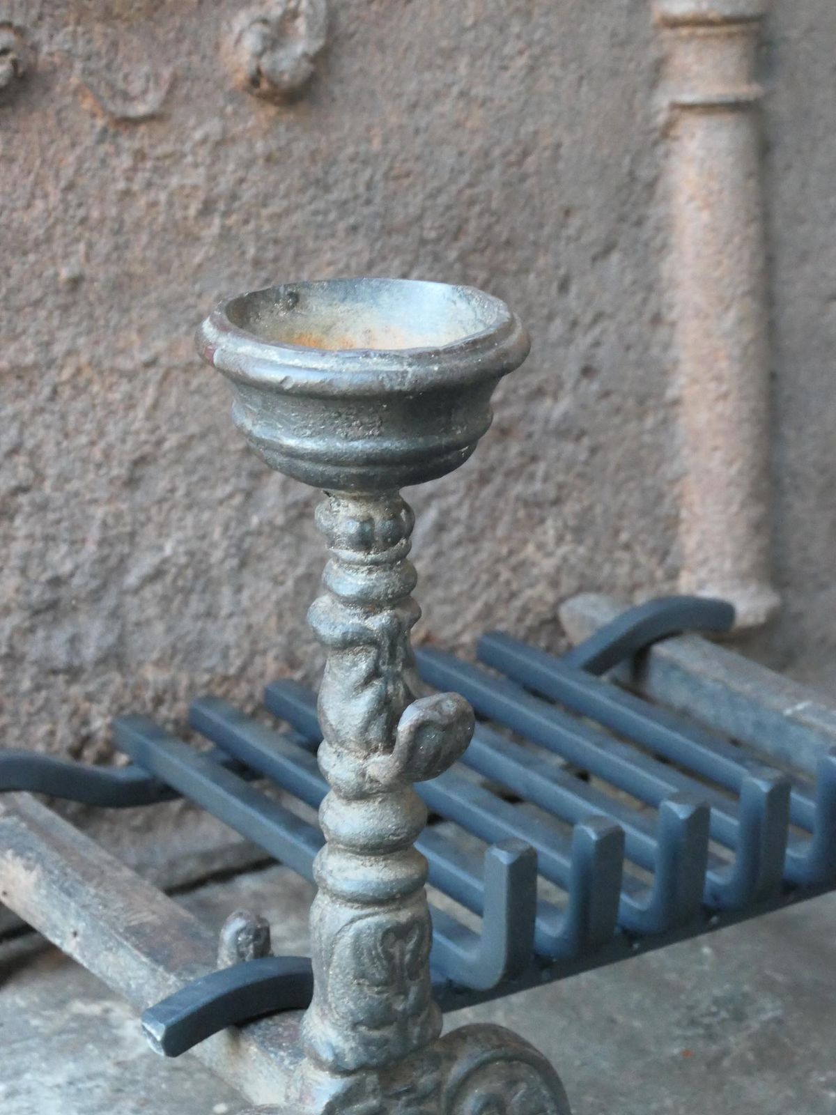 Home Fixtures Antique French Napoleon III Fire Grate, Fireplace Grate photo