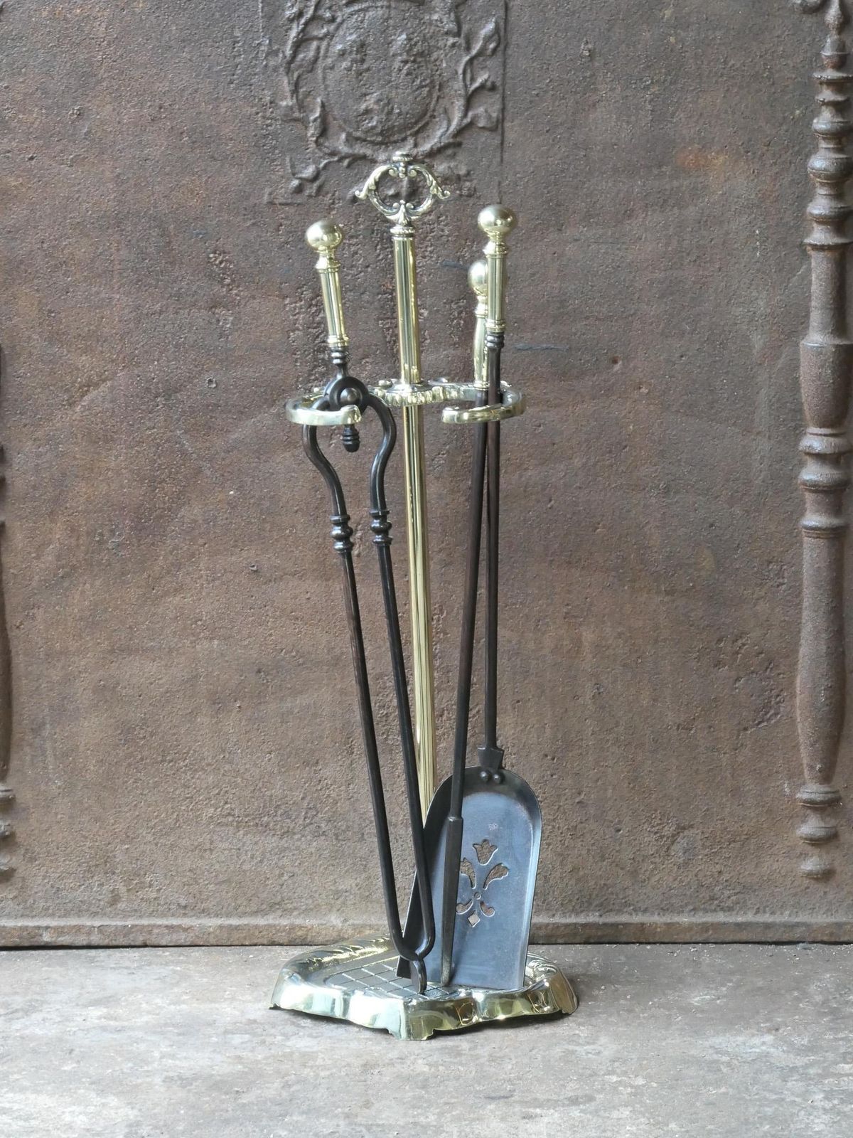 English Victorian Fireplace Tools Or Companion Set, 20th Century photo for sale