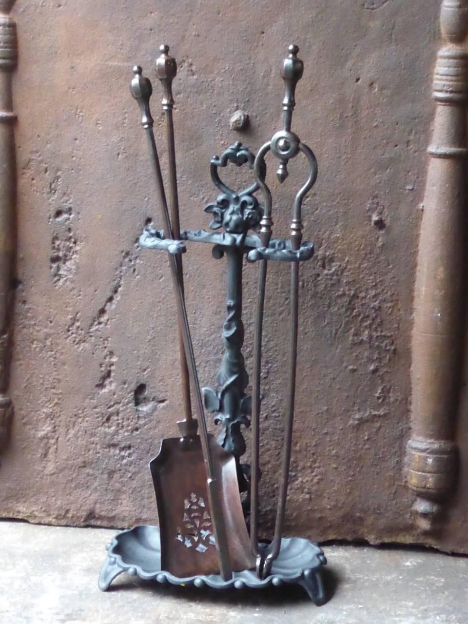 Victorian Fireplace Tool Set Or Fire Tools, 19th Century photo for sale