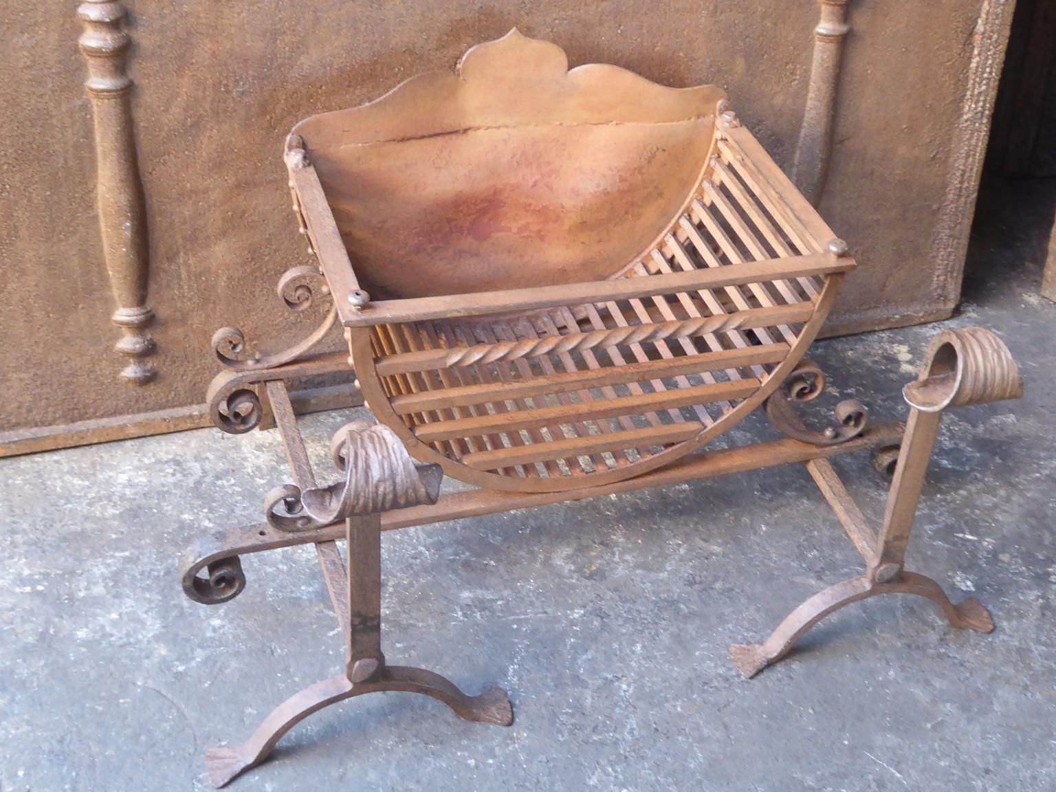 English Victorian Style Fireplace Grate, Fire Grate photo for sale