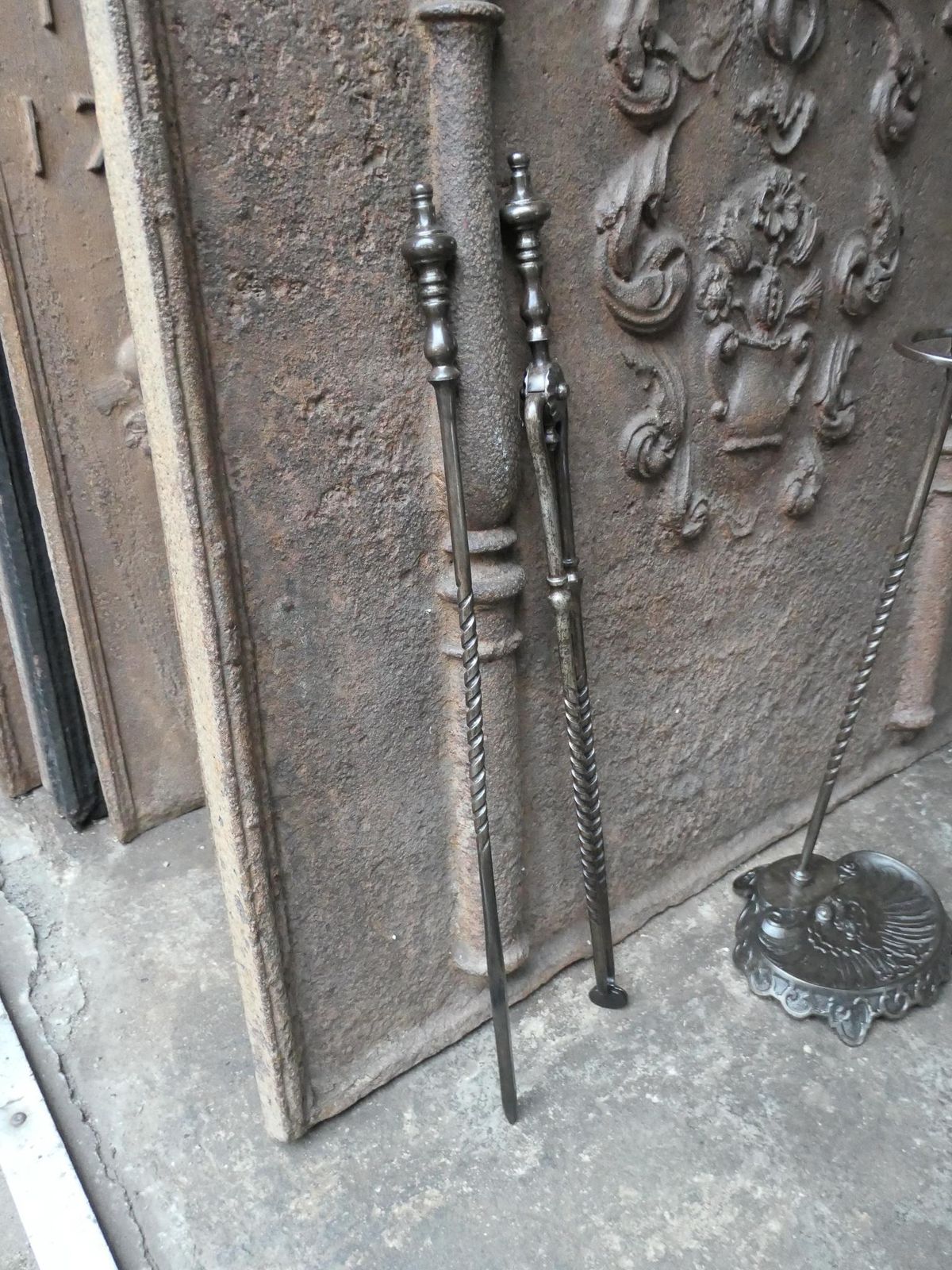 photo for sale 19th C. English Victorian Fireplace Companion Set