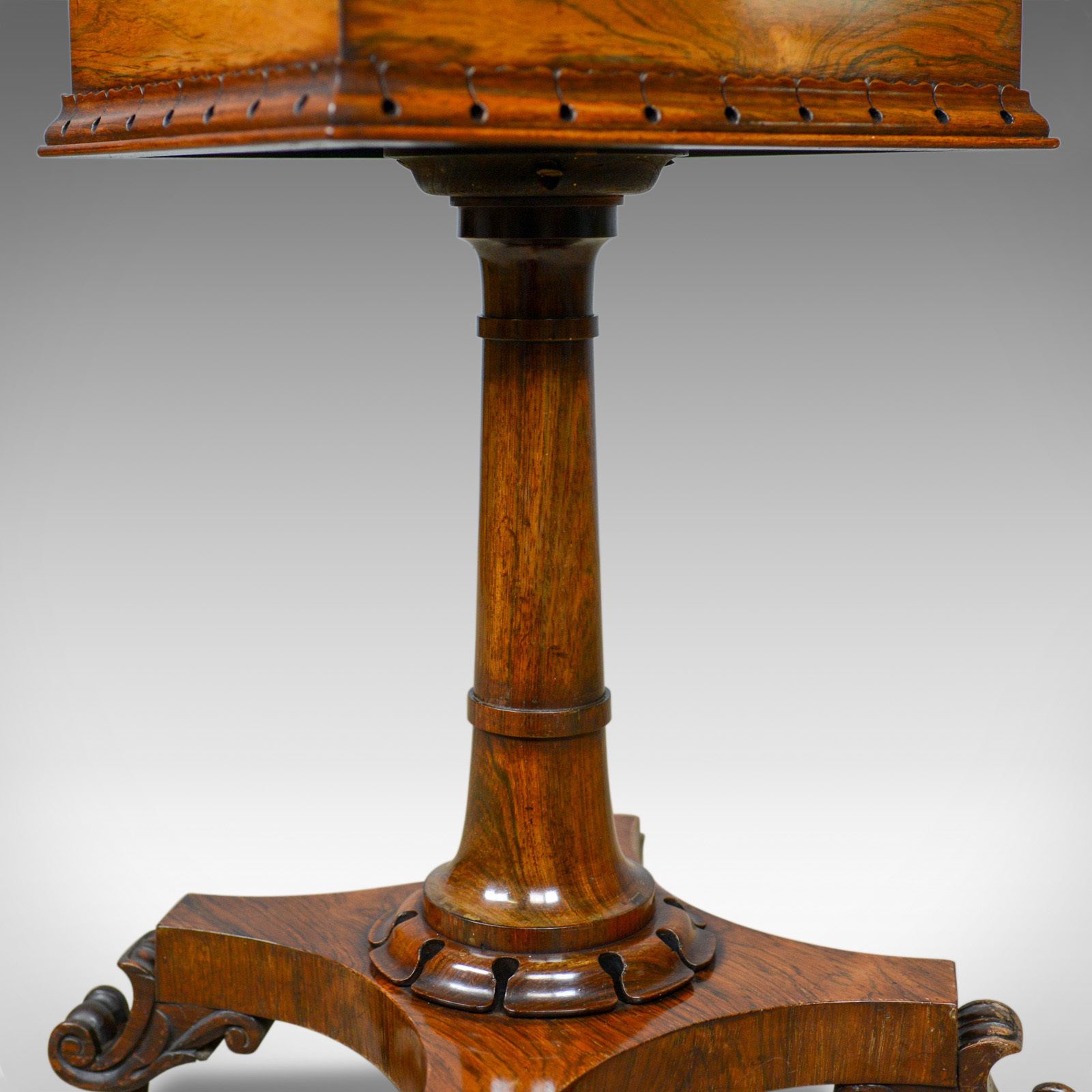 photo for sale Antique Teapoy, English, William IV, Rosewood, Work Box, 19th Century Circa 1835