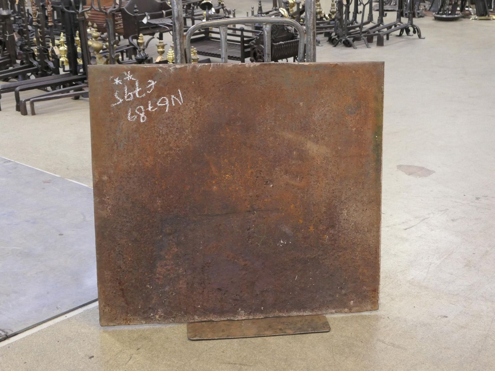 678.0 French Neoclassical Period Fireback / Backsplash, 19th Century photo
