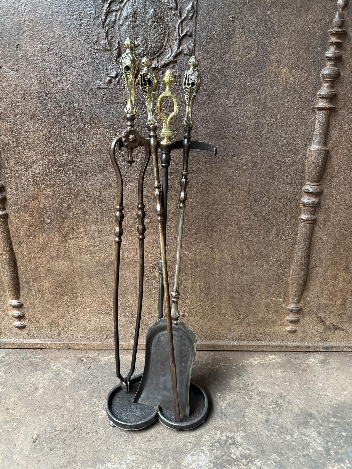 English Victorian Fireplace Tools Or Companion Set, 19th Century photo 746.0