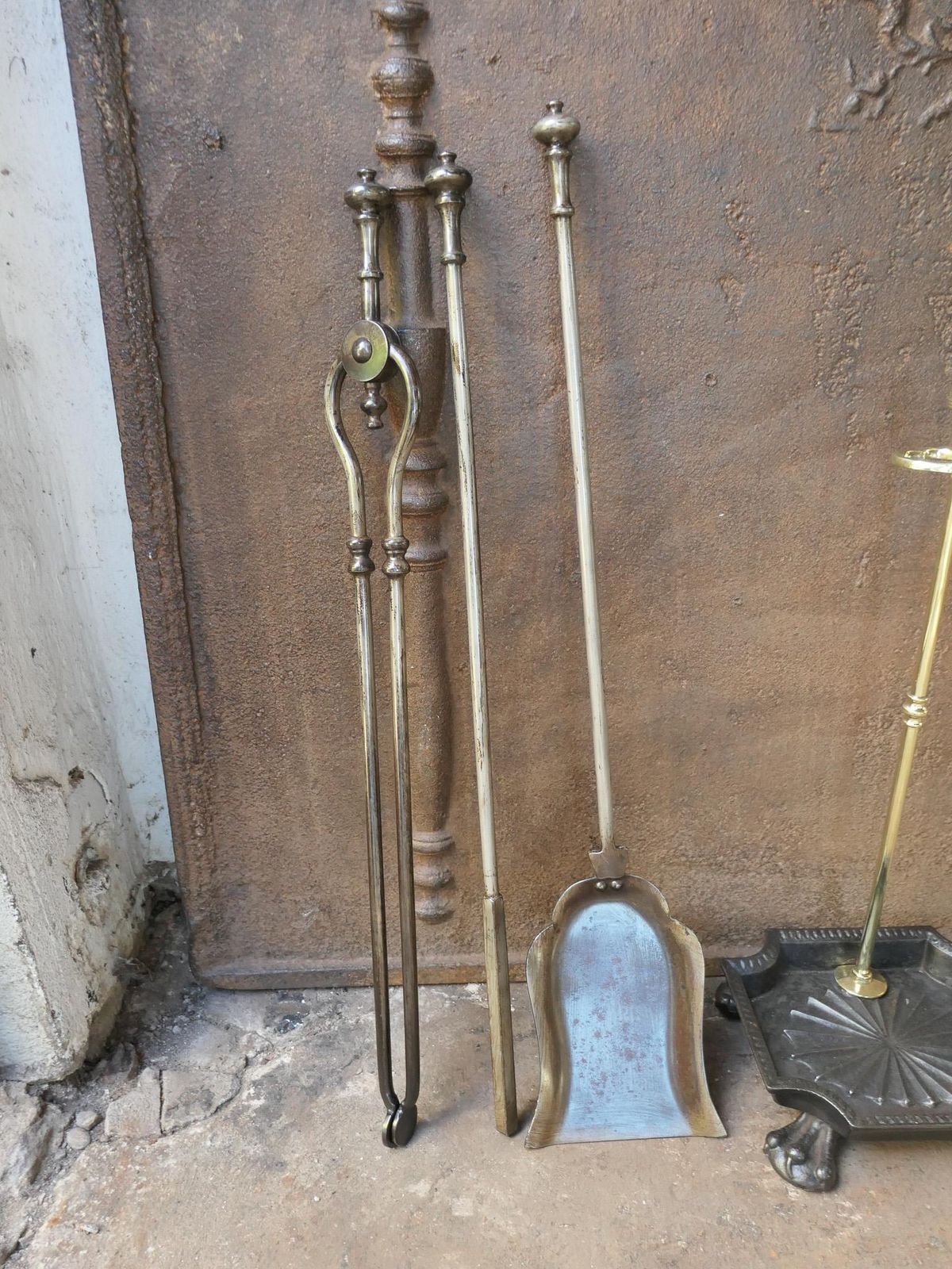 photo furniture English Victorian Fireplace Tools Or Companion Set, 19th Century