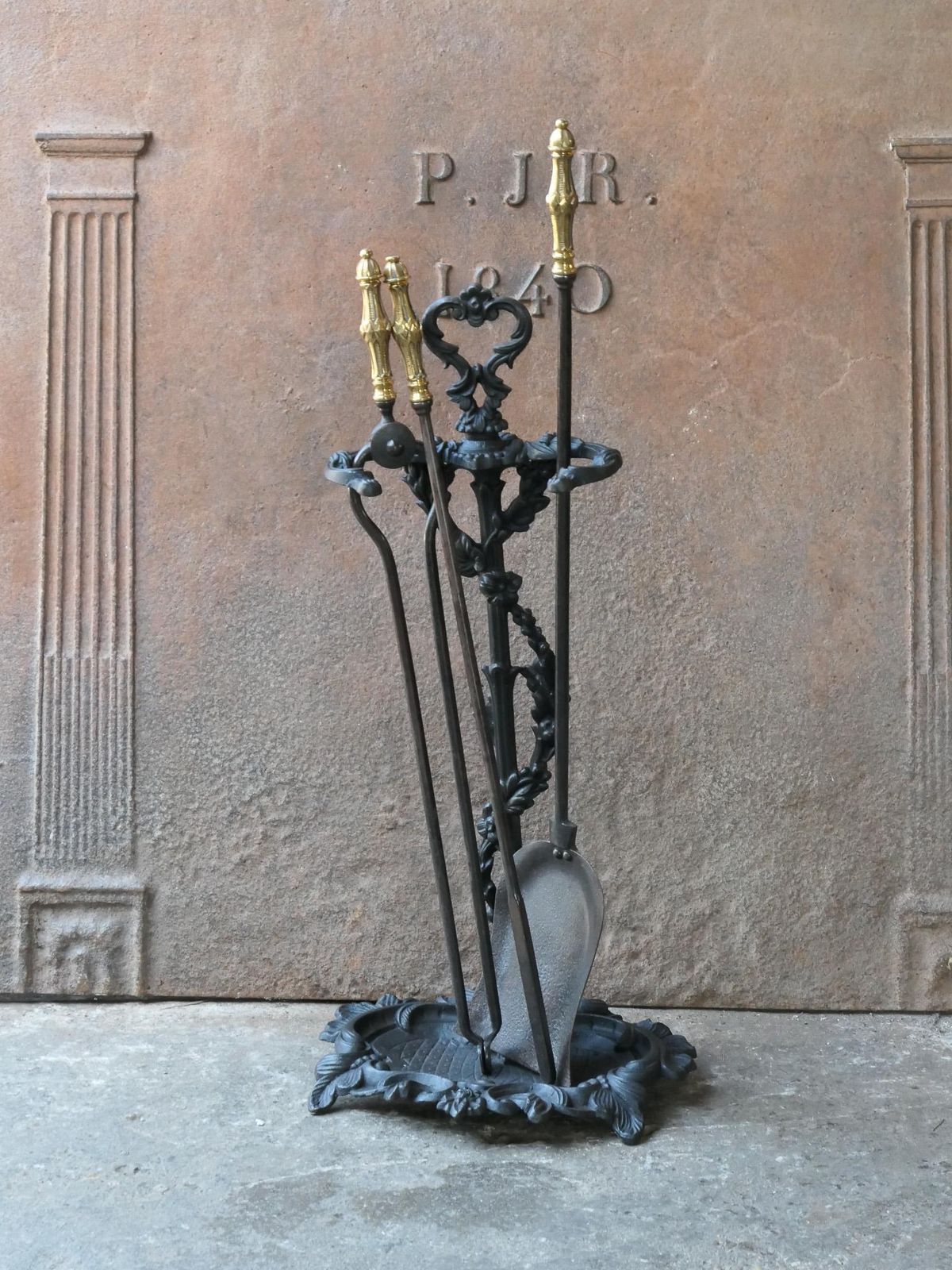 English Victorian Fireplace Tool Set Or Companion Set, 19th Century photo furniture