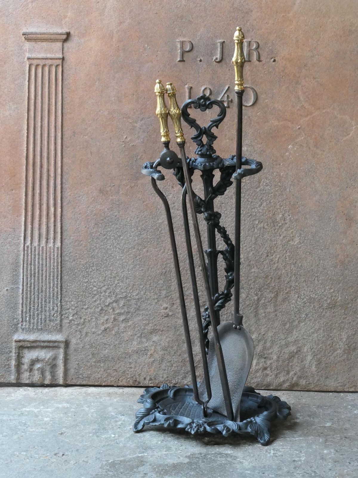 English Victorian Fireplace Tool Set Or Companion Set, 19th Century photo for sale