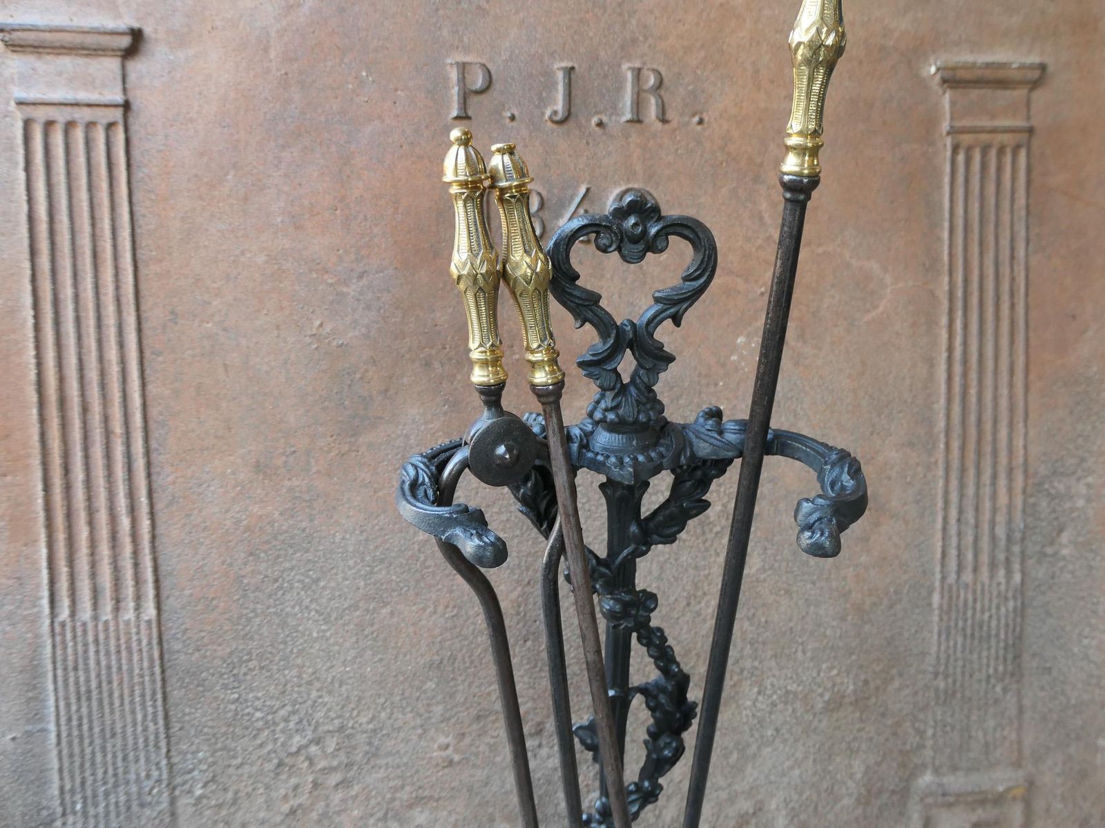 photo for sale English Victorian Fireplace Tool Set Or Companion Set, 19th Century