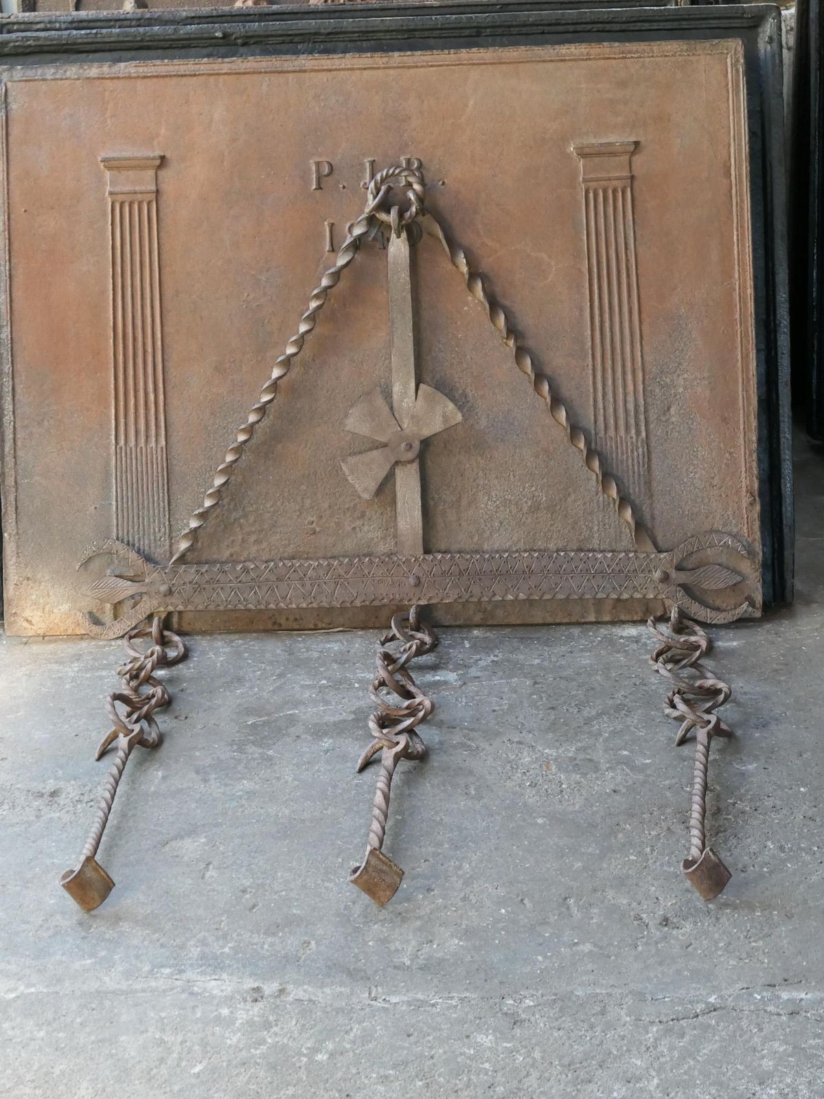 Large 17th Century French Fireplace Trammel Or Hanger photo Home Fixtures