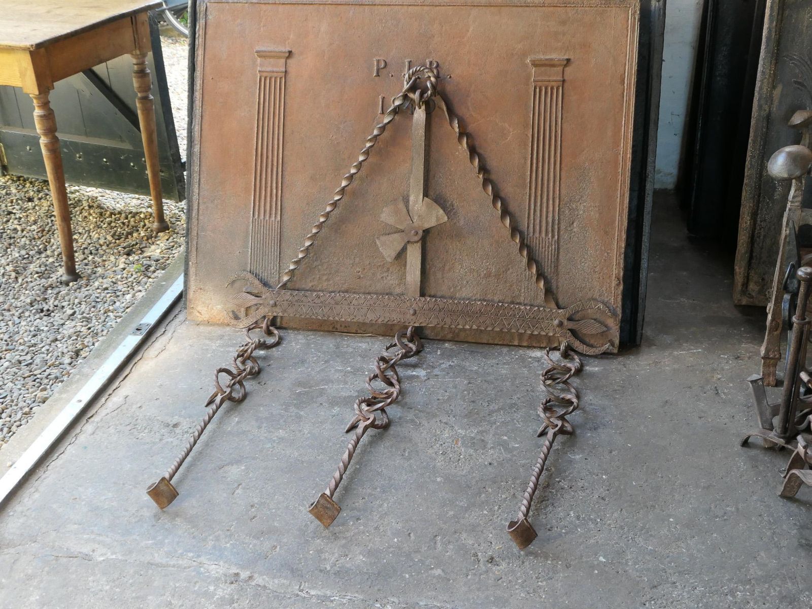 Large 17th Century French Fireplace Trammel Or Hanger photo 746.0
