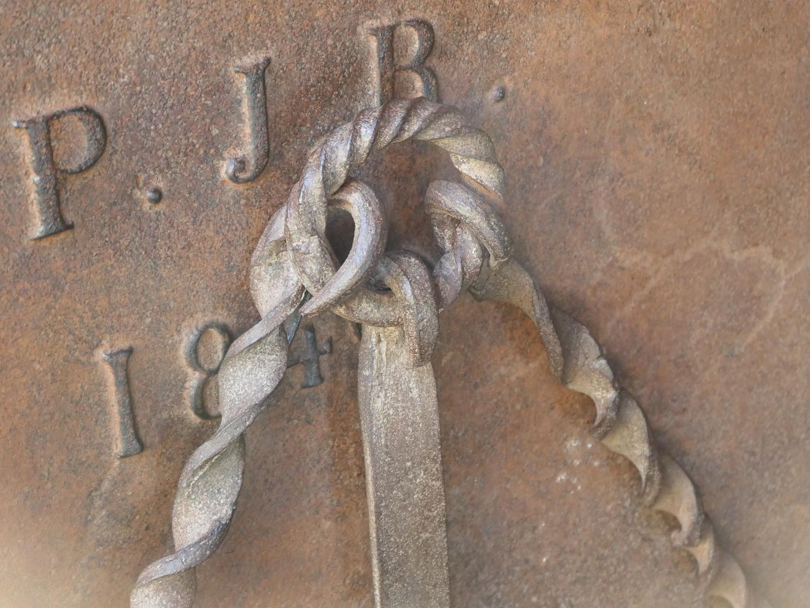 Large 17th Century French Fireplace Trammel Or Hanger photo vintage