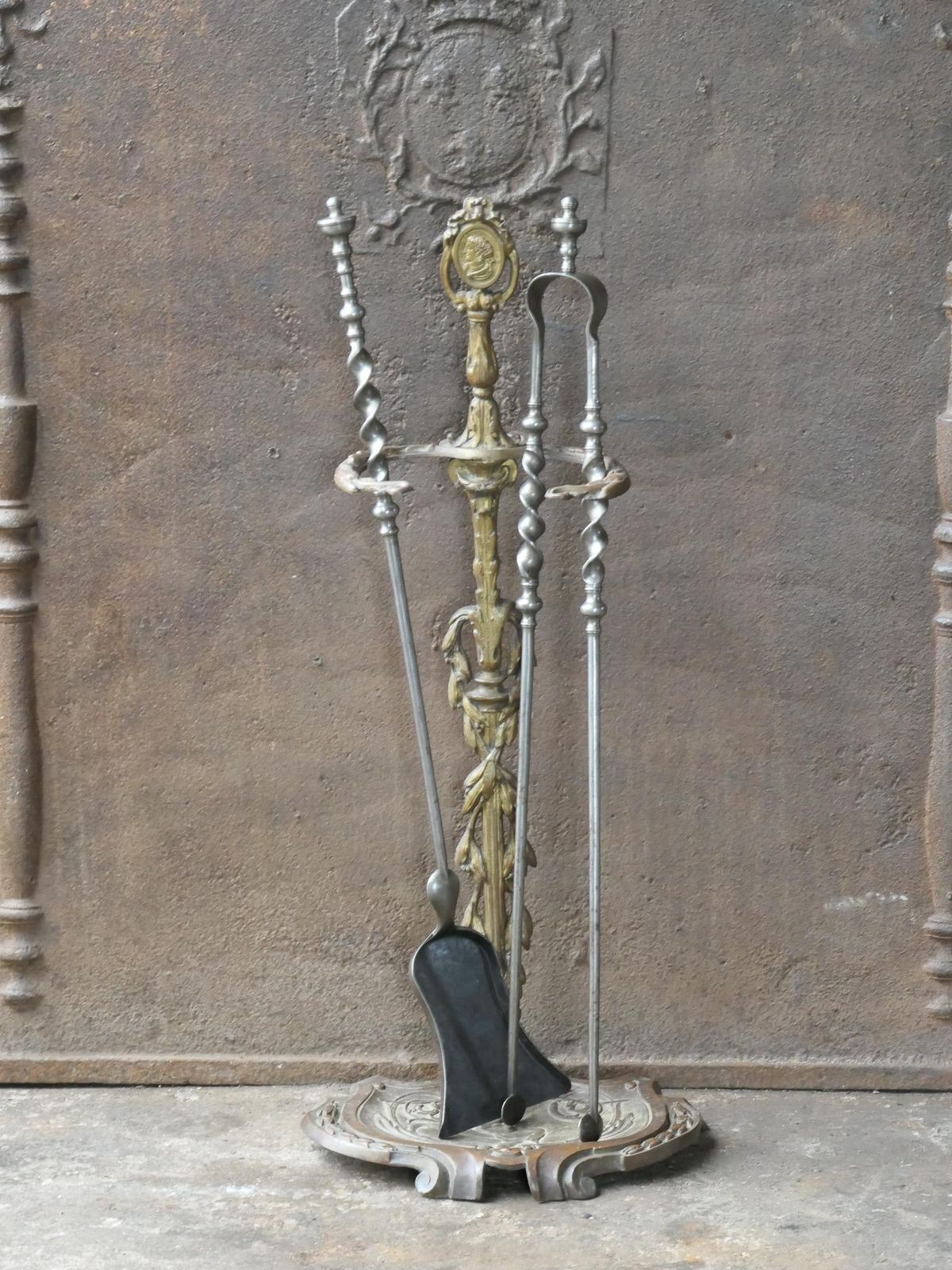 19th Century French Napoleon III Fireplace Toolset photo furniture
