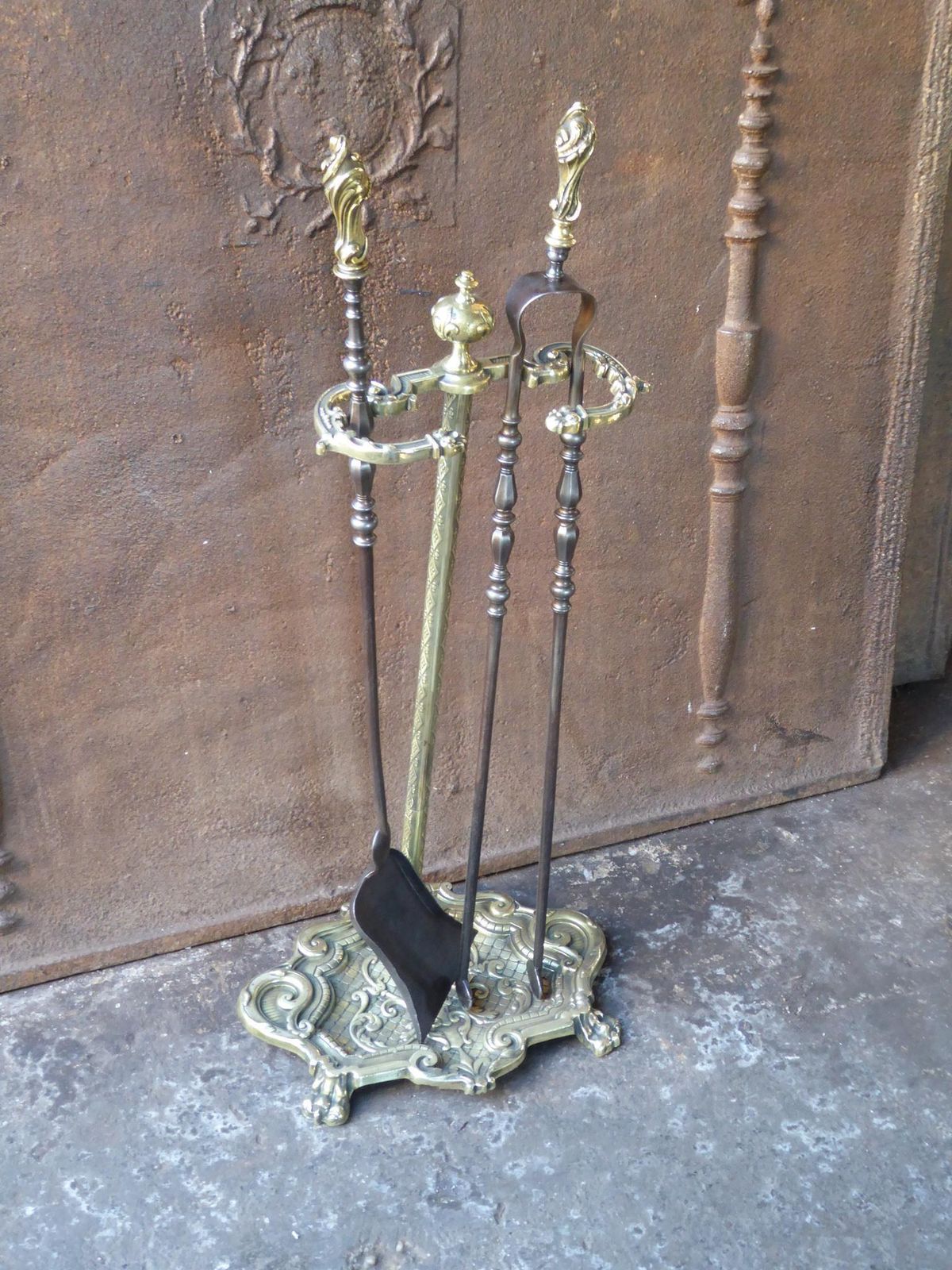 Antique French Fireplace Tools Or Fire Tools, 19th Century photo 678.0