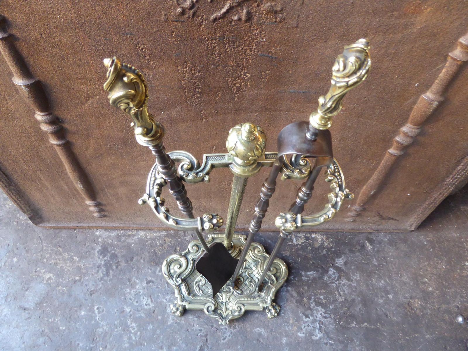 Antique French Fireplace Tools Or Fire Tools, 19th Century photo buy