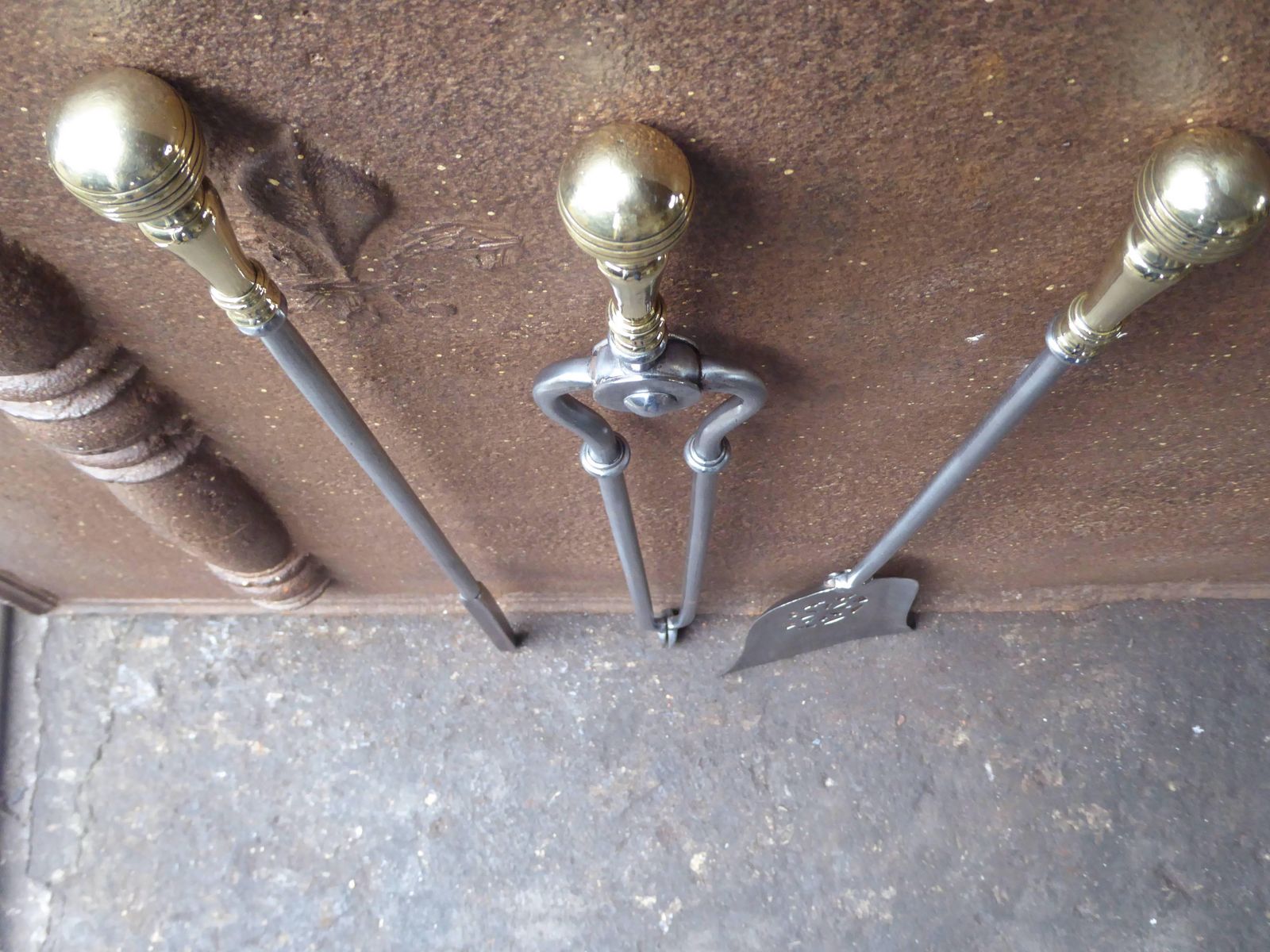 19th Century English Victorian Fireplace Tool Or Fire Tools photo vintage