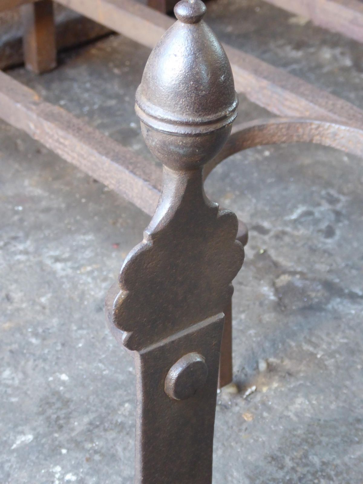 photo furniture Antique French Napoleon III Fire Grate, Fireplace Grate, 19th Century