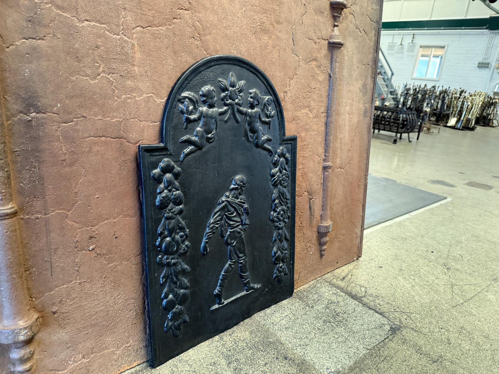 Allegory Of Peace With Sower Fireback / Backsplash, 17 18th Century photo vinterior