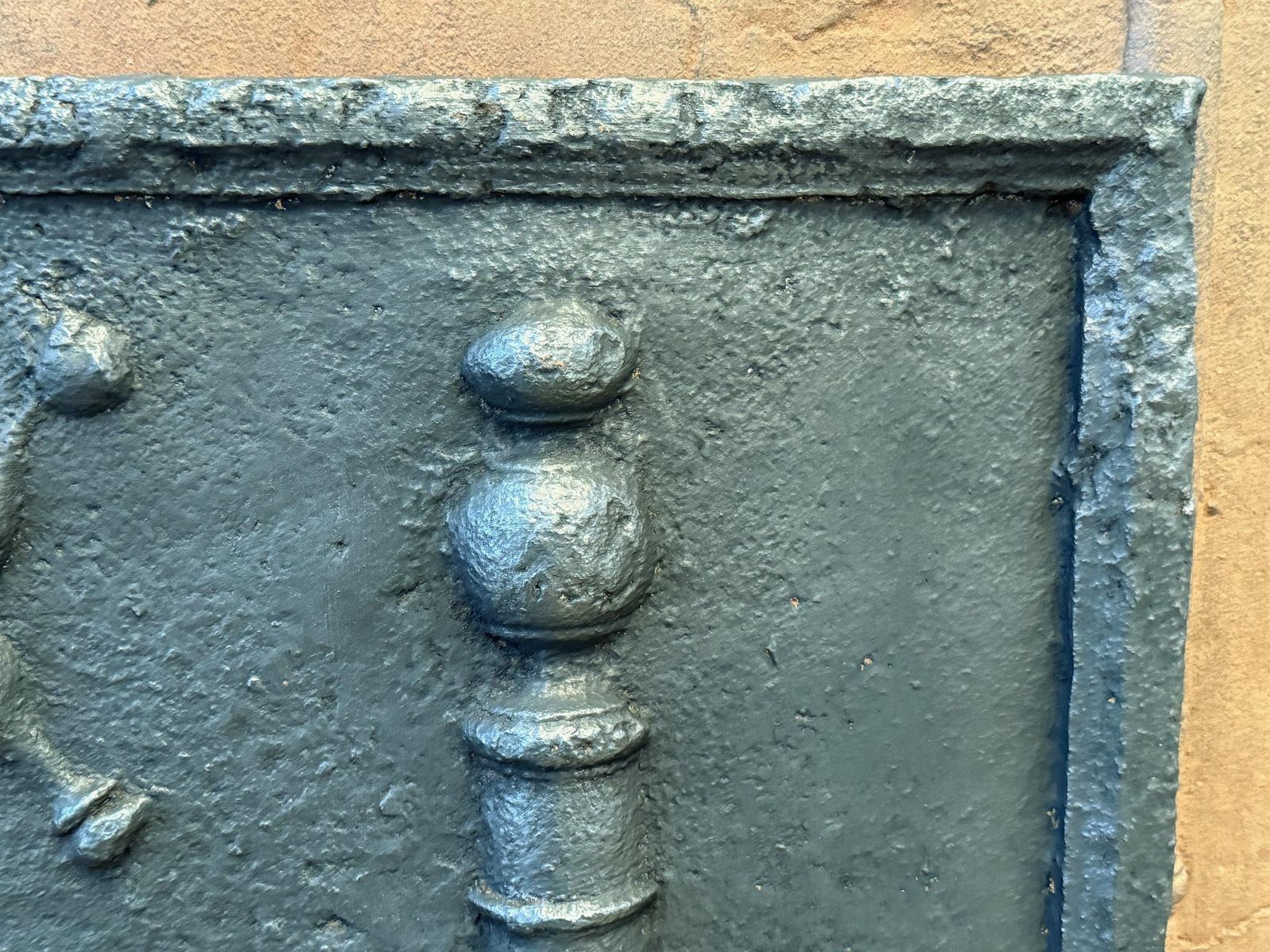 17th 18th Century French Louis XIV 'Saint Andrew's Cross' Fireback / Backsplash. photo 764.0