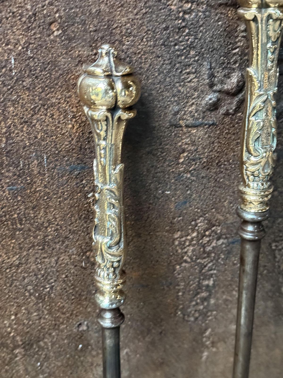 Antique English Georgian Fireplace Tools Or Fire Tools, 18th   19th Century photo vinterior
