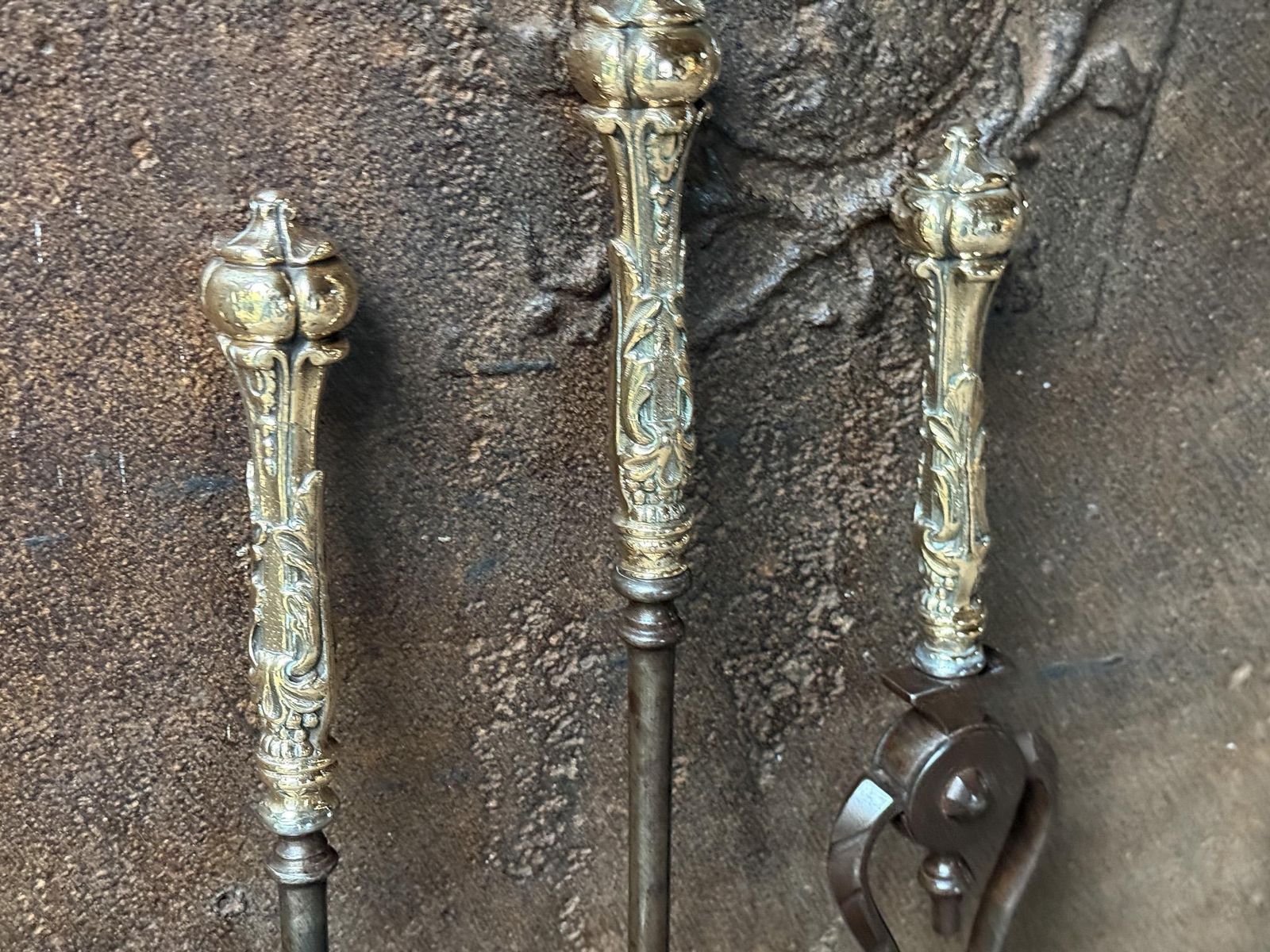 Antique English Georgian Fireplace Tools Or Fire Tools, 18th   19th Century photo buy