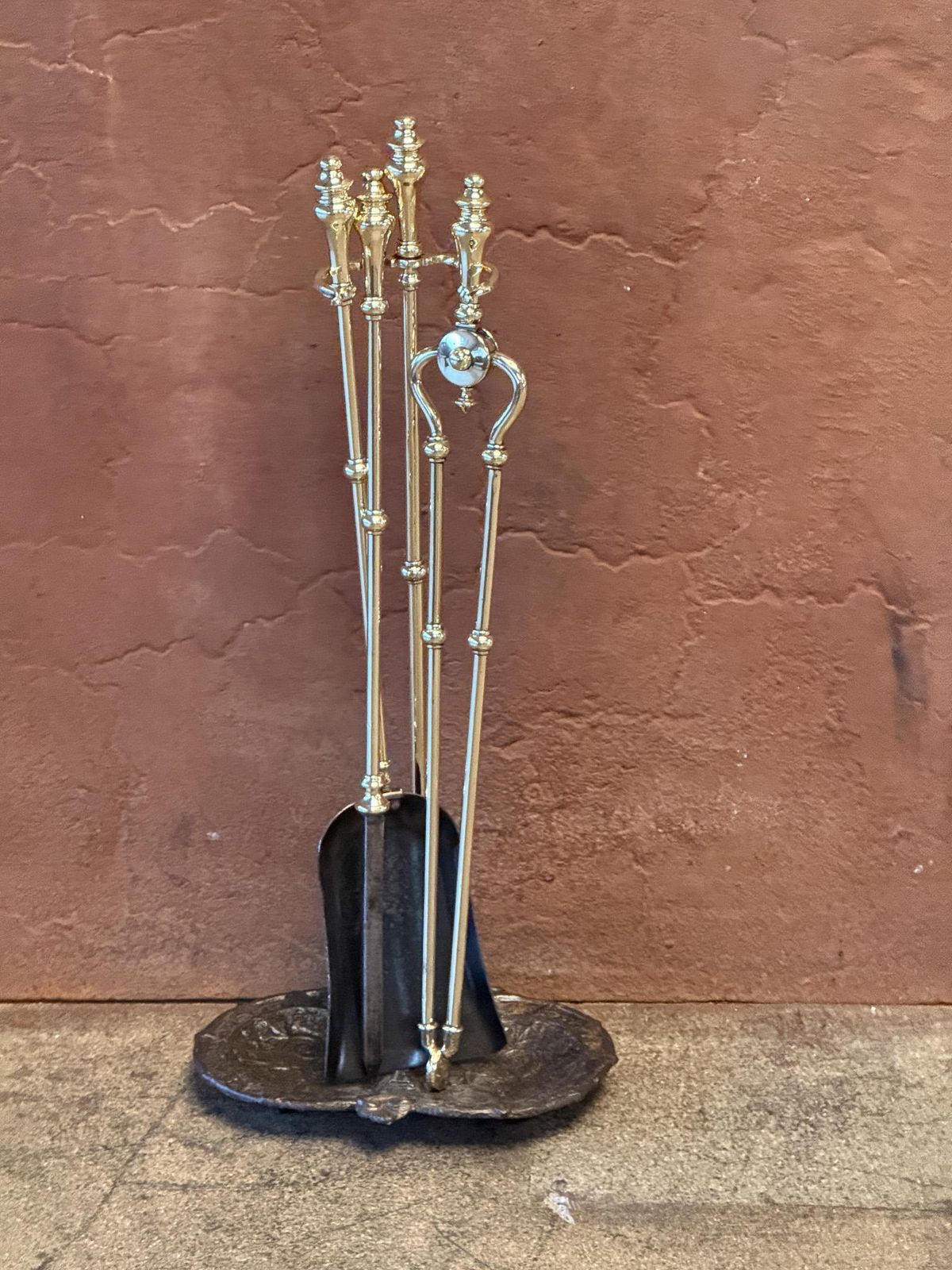 English Victorian Fireplace Tools Or Companion Set, 19th Century photo furniture