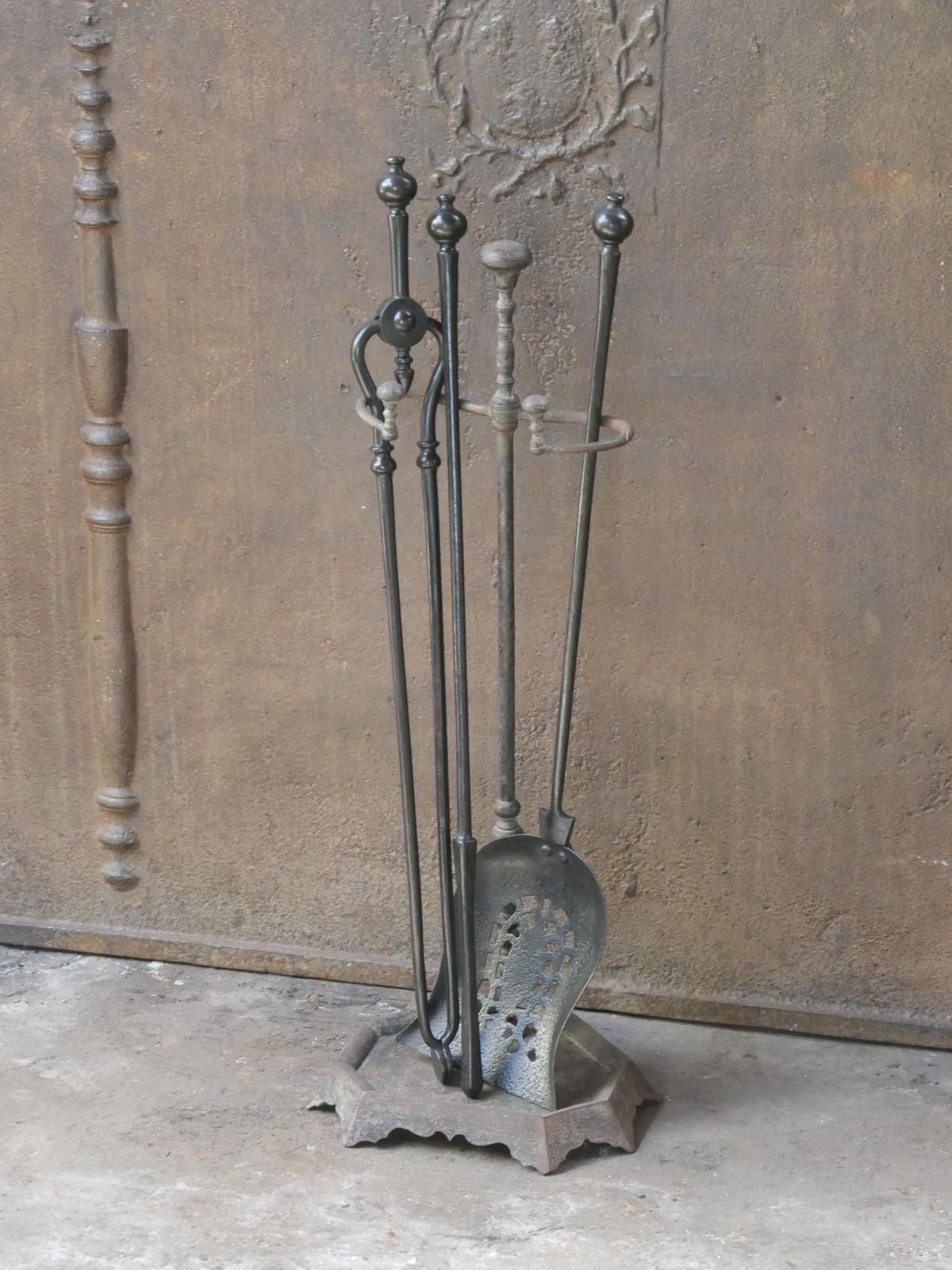English Victorian Fireplace Tools Or Companion Set, 19th Century photo Home Fixtures