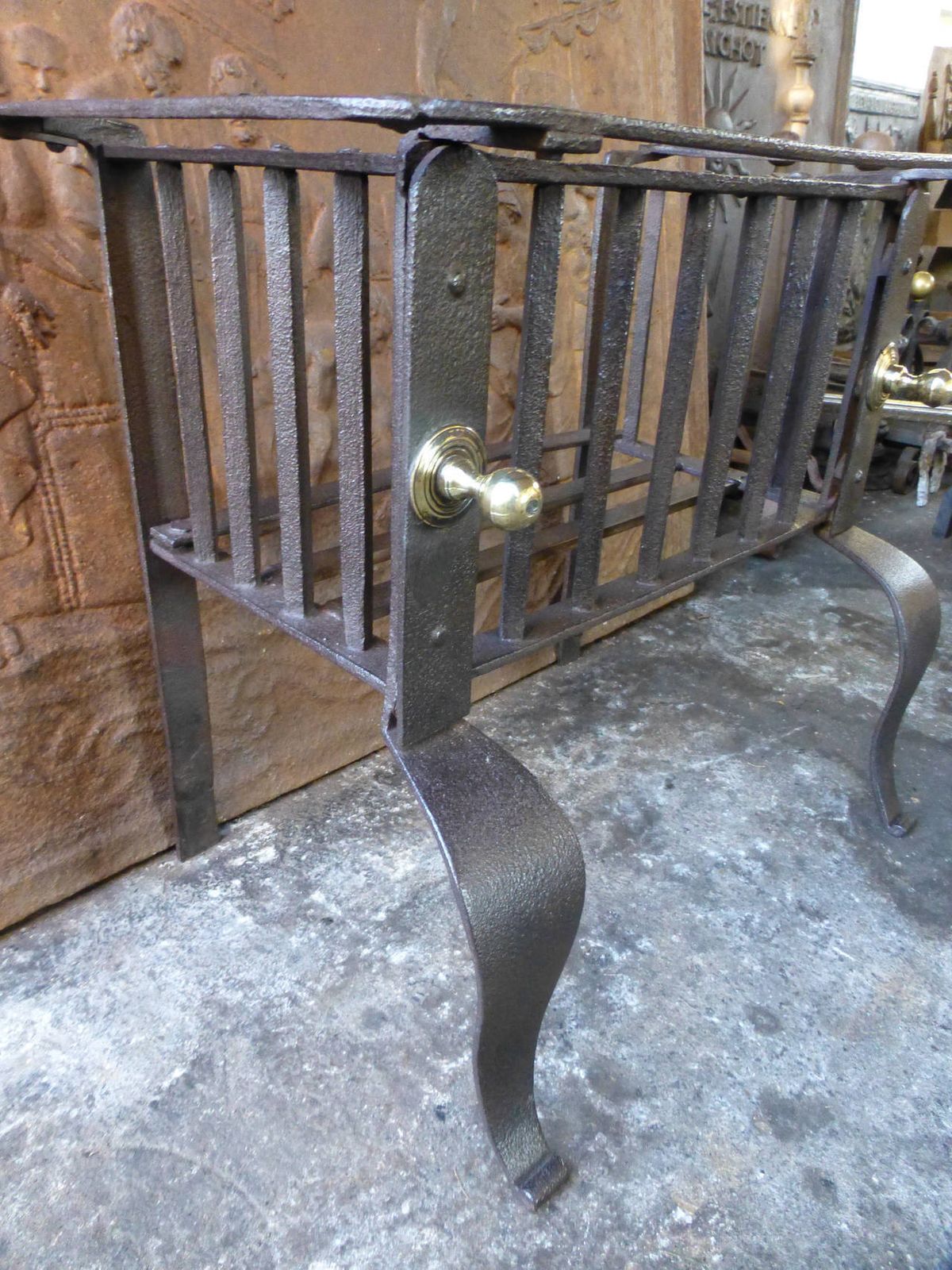 photo for sale Antique Dutch Fireplace Grate, 18th Century