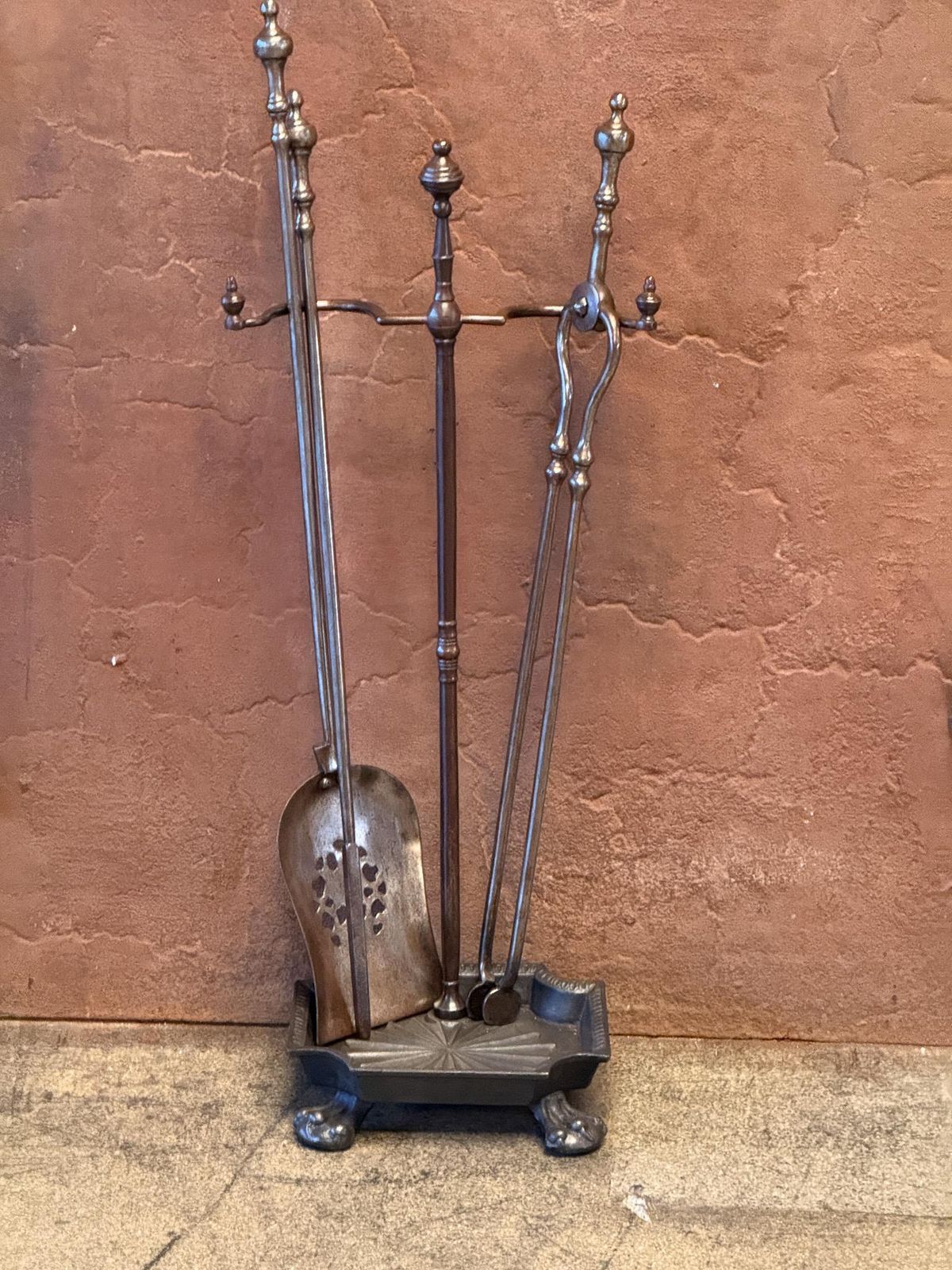 English Victorian Fireplace Tools Or Companion Set, 19th Century photo furniture
