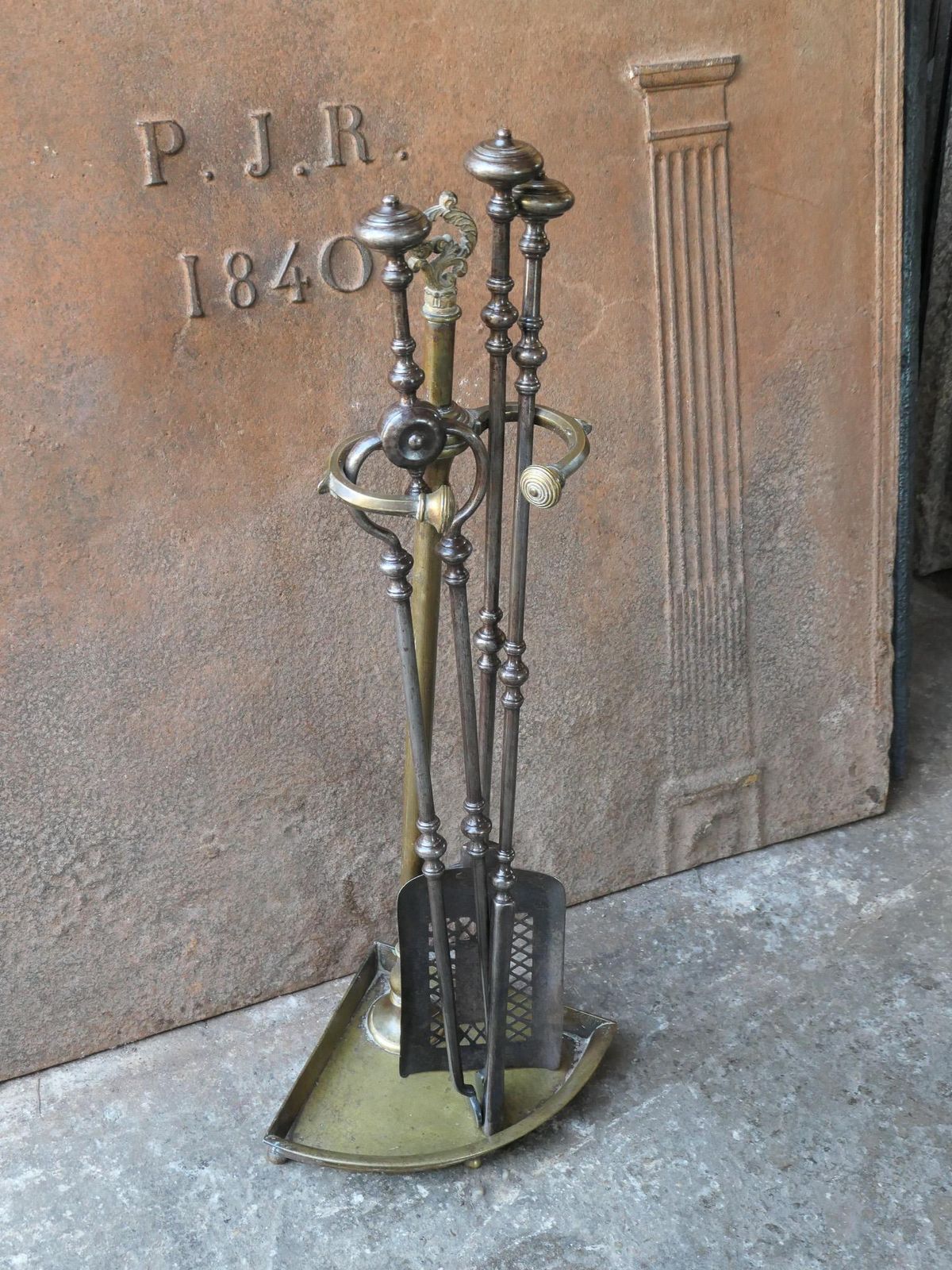 18th   19th C. English Georgian Fireplace Poker Set photo vintage