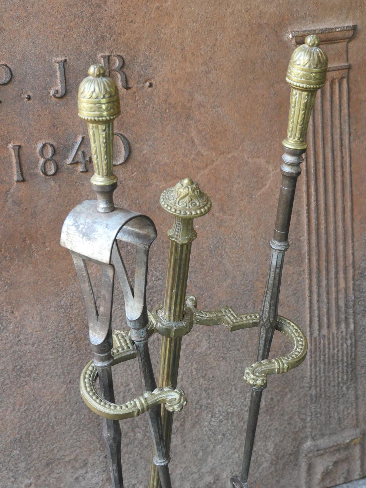 photo furniture Large 18th   19th C. French Neoclassical Fireplace Poker Set