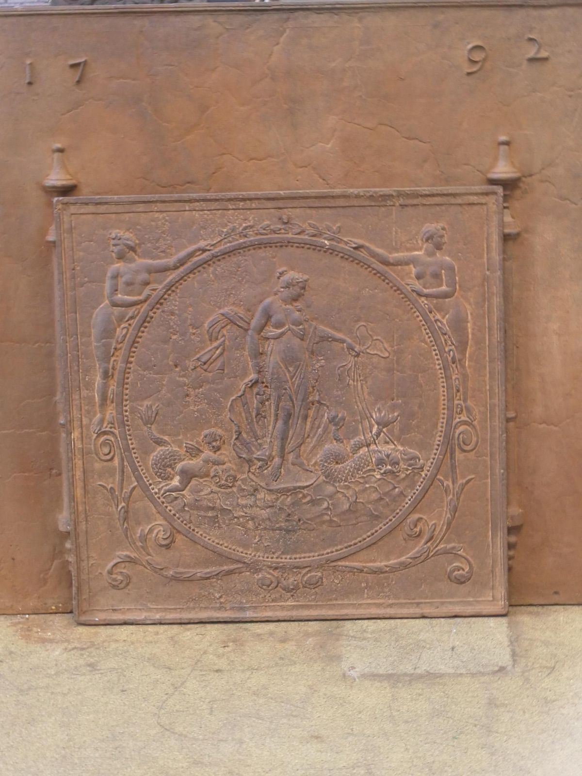 French Neoclassical Period Fireback / Backsplash, 18th/19th Century photo buy