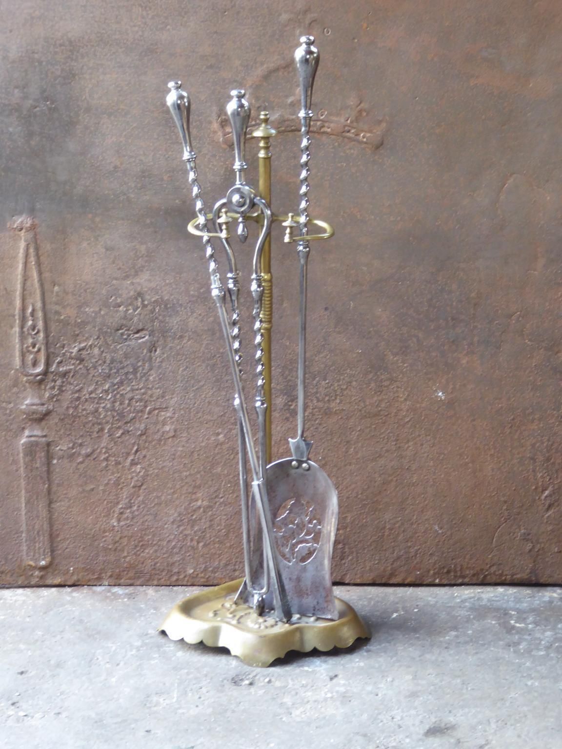 Georgian Fire Irons Or Fireplace Tool Set, 18th 19th Century photo furniture