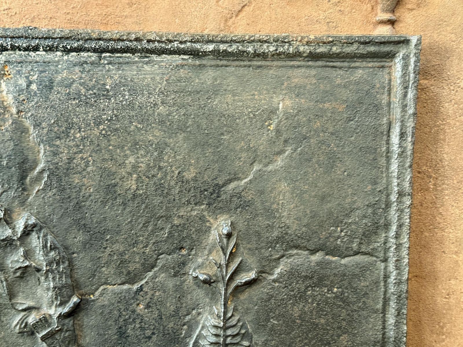 photo furniture Antique French 'Diana' Fireback / Backsplash, Neoclassical Period