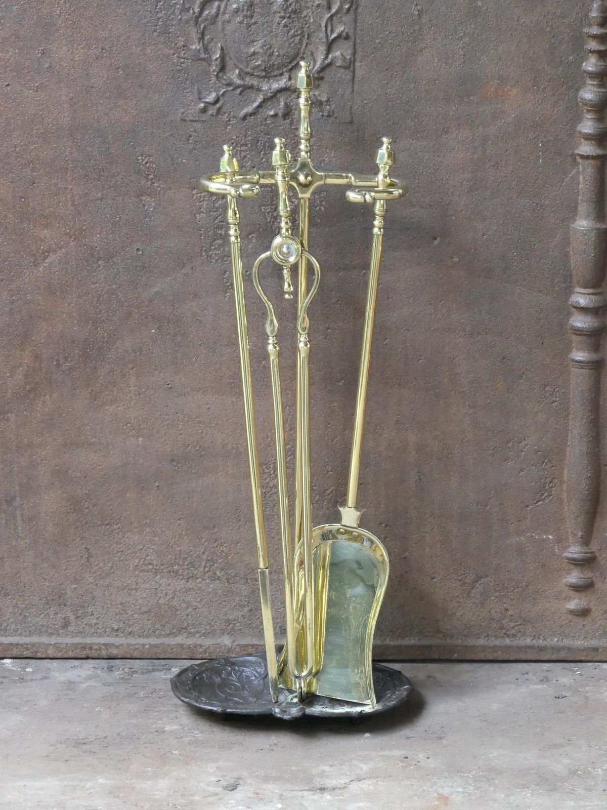 English Victorian Fireplace Tools Or Companion Set, 19th Century photo furniture