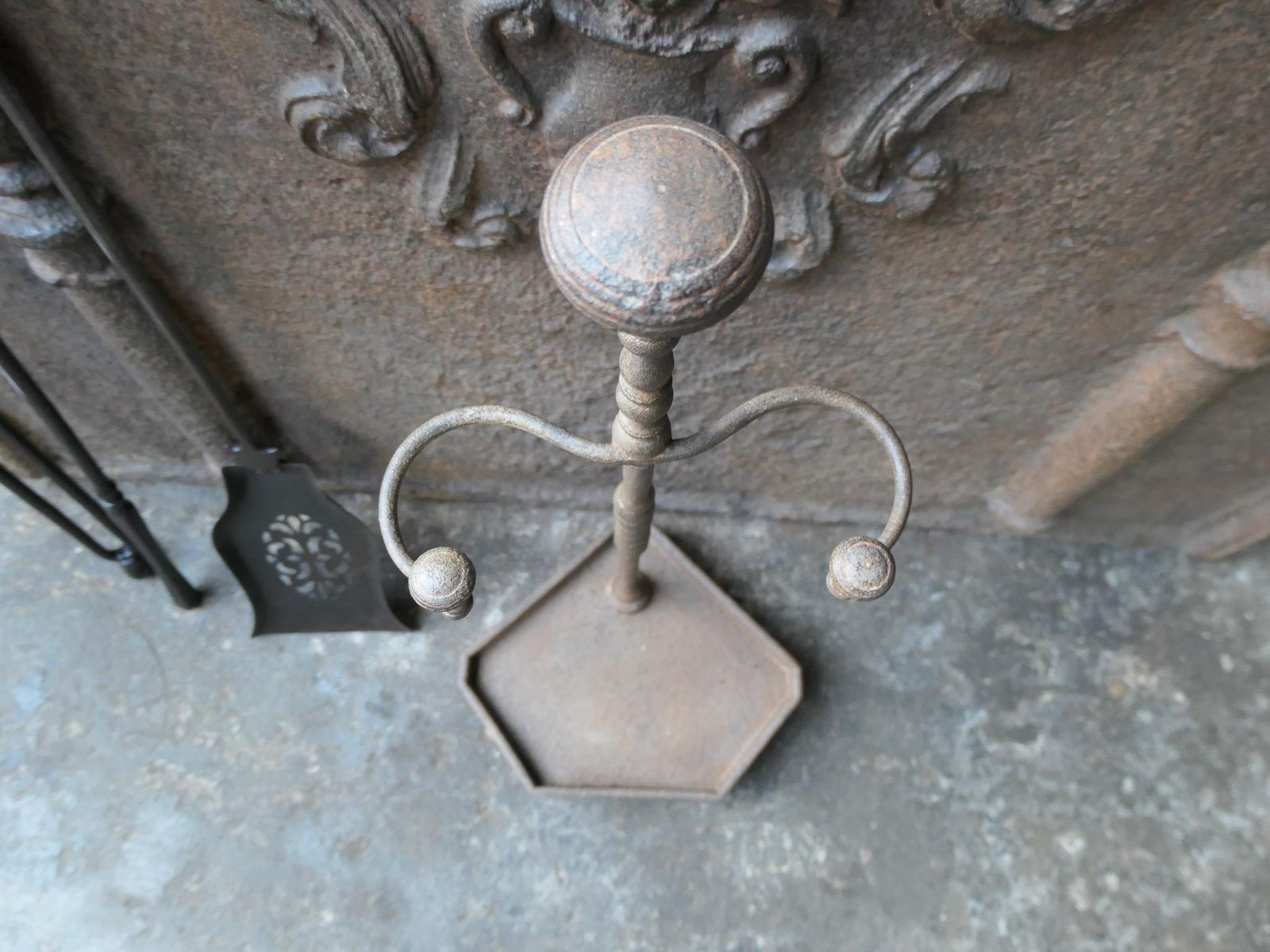 photo vintage Antique English Victorian Fire Companion Set, 19th C.