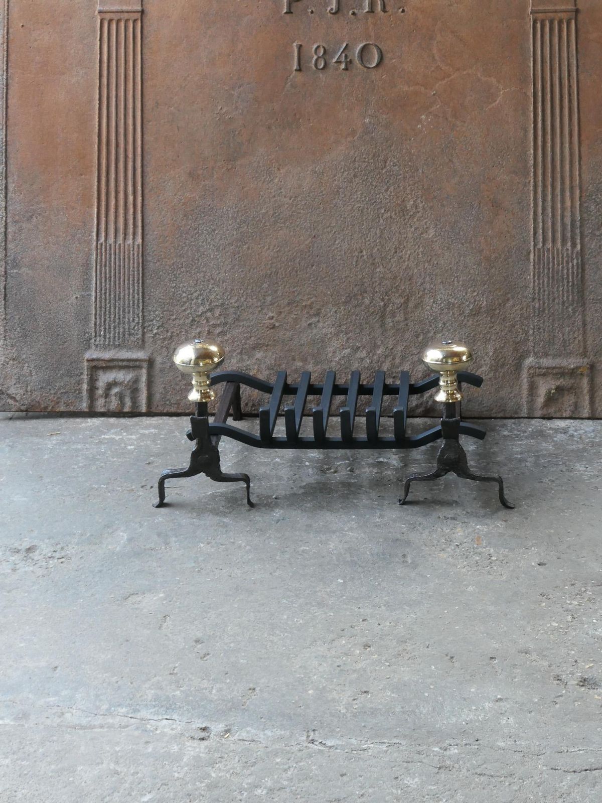 French Louis XV Period Fireplace Grate Or Fire Basket, 18th Century photo for sale