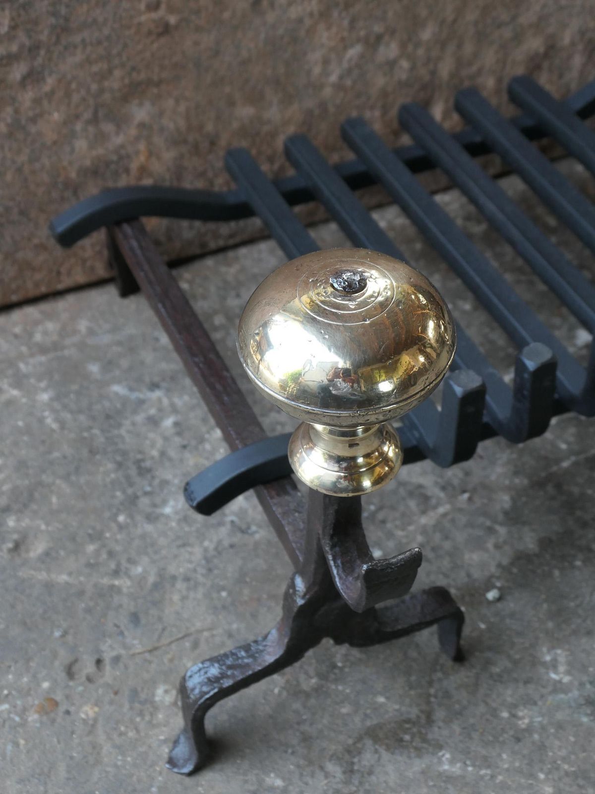 photo furniture French Louis XV Period Fireplace Grate Or Fire Basket, 18th Century