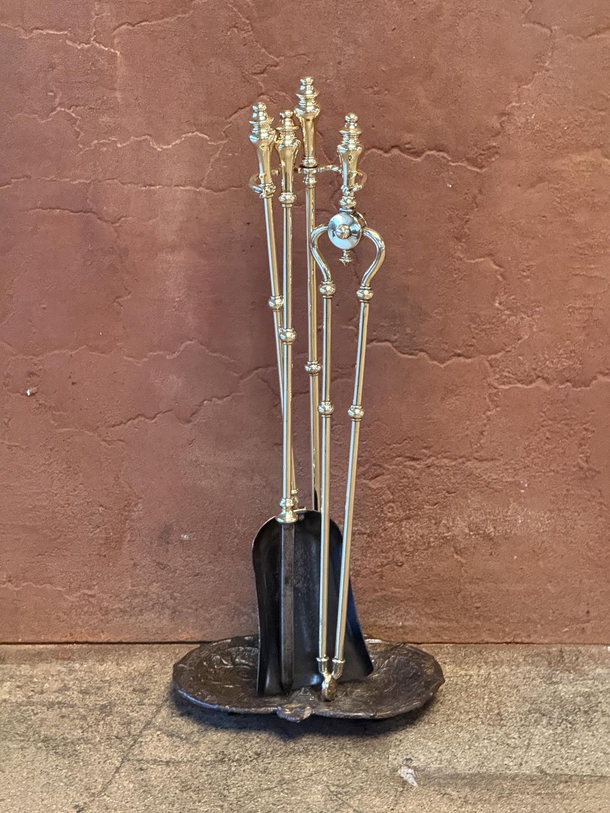 English Victorian Fireplace Tools Or Companion Set, 19th Century photo for sale