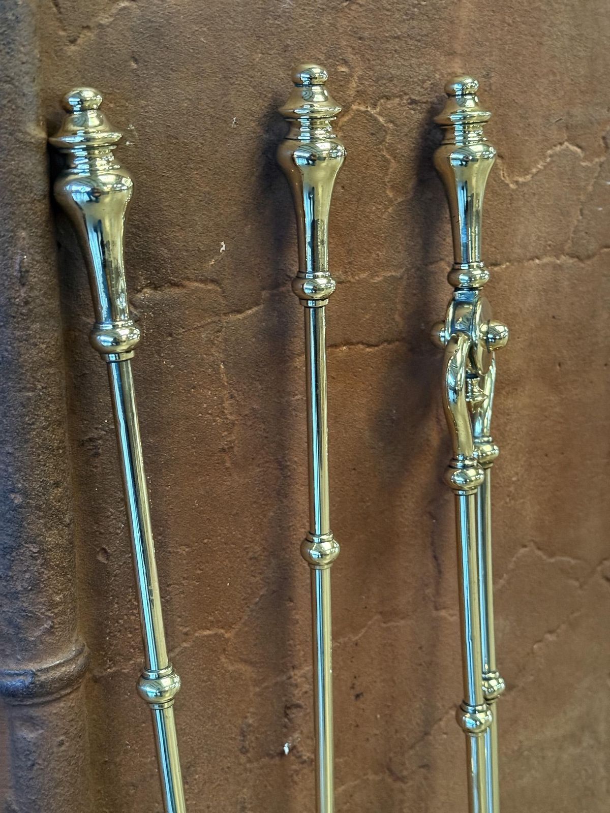 Home Fixtures English Victorian Fireplace Tools Or Companion Set, 19th Century photo