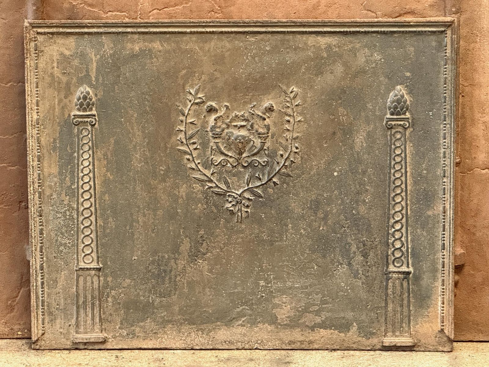 French Neoclassical Fireback / Backsplash, 18th   19th Century photo furniture