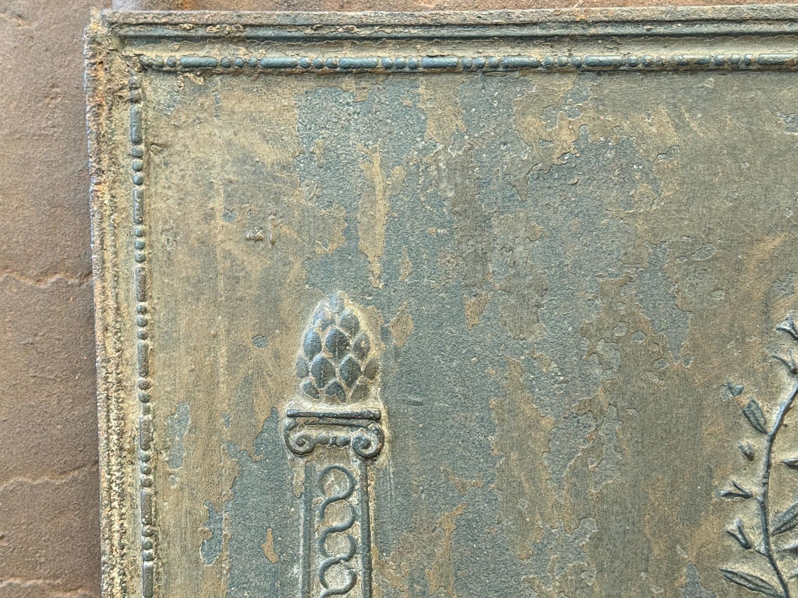 French Neoclassical Fireback / Backsplash, 18th   19th Century photo 1088.0