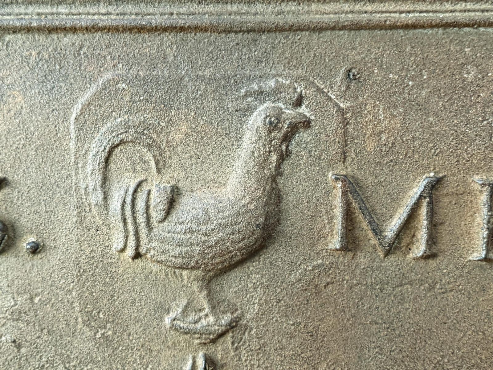 French Louis XIV Period 'Pillars Of Hercules' Fireback / Backsplash, 18th C. photo Home Fixtures