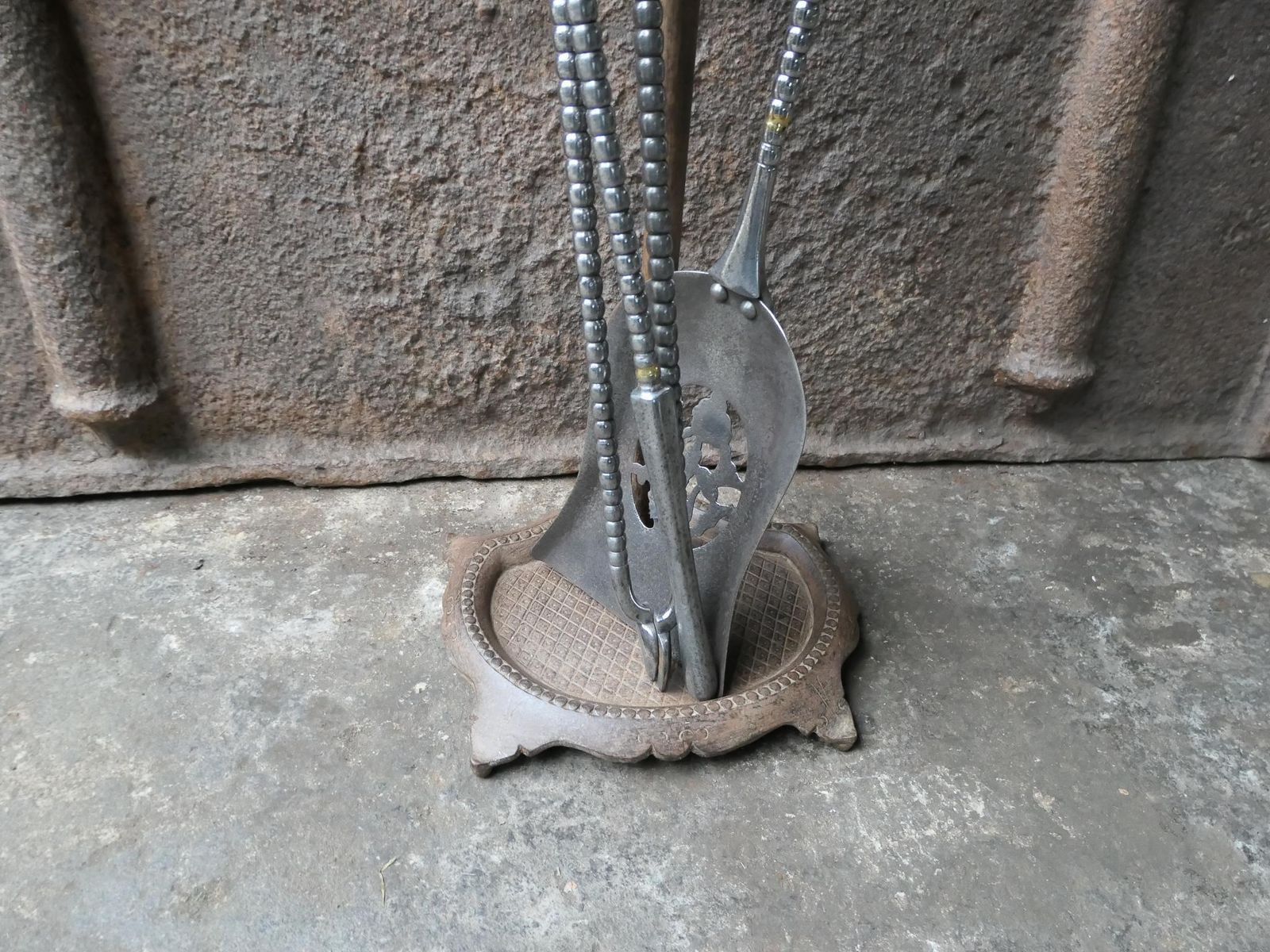English Polished Steel Georgian Fireplace Tool Set, 18/19th C. photo 1088.0