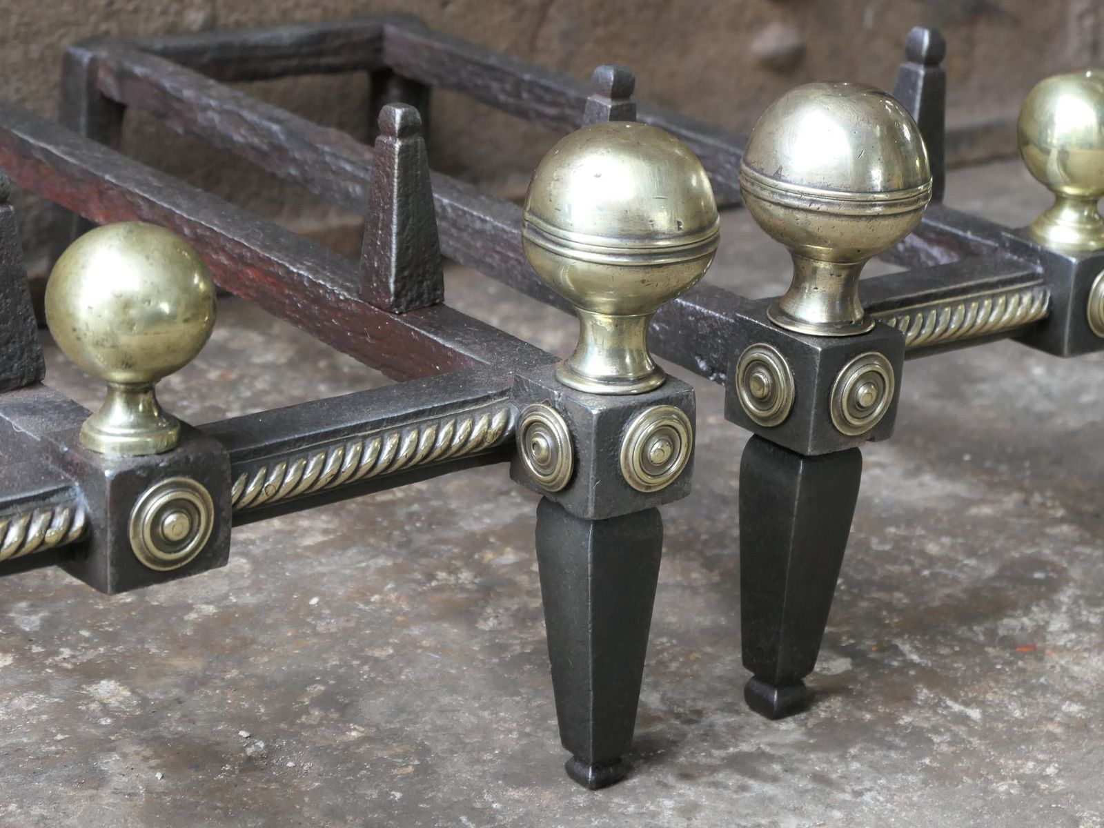 photo for sale 19th Century Dutch Victorian Fireplace Grate Or Fire Basket