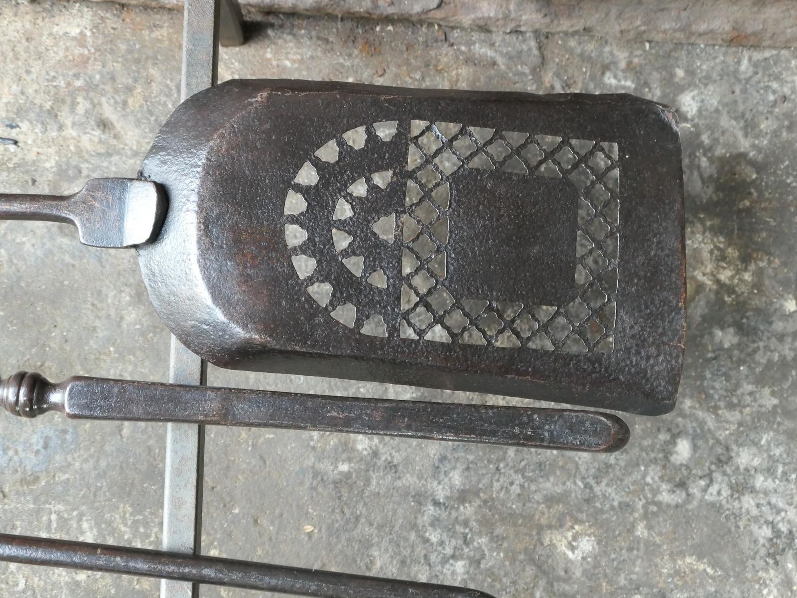photo for sale 18th   19th C. English Georgian Fire Irons With Rests