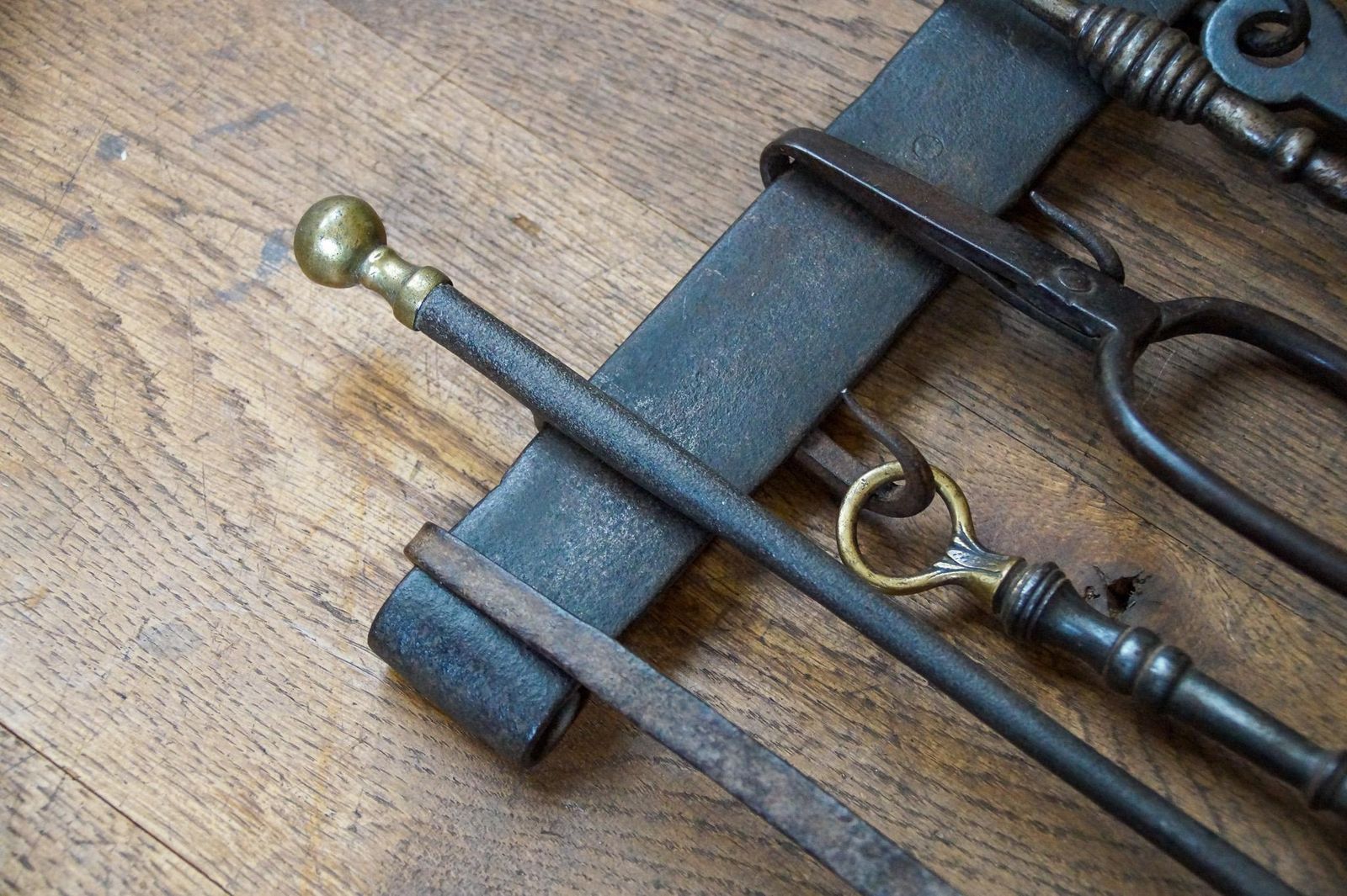 photo for sale Antique Dutch Fireplace Tools Or Fire Tools, 18th/19th Century