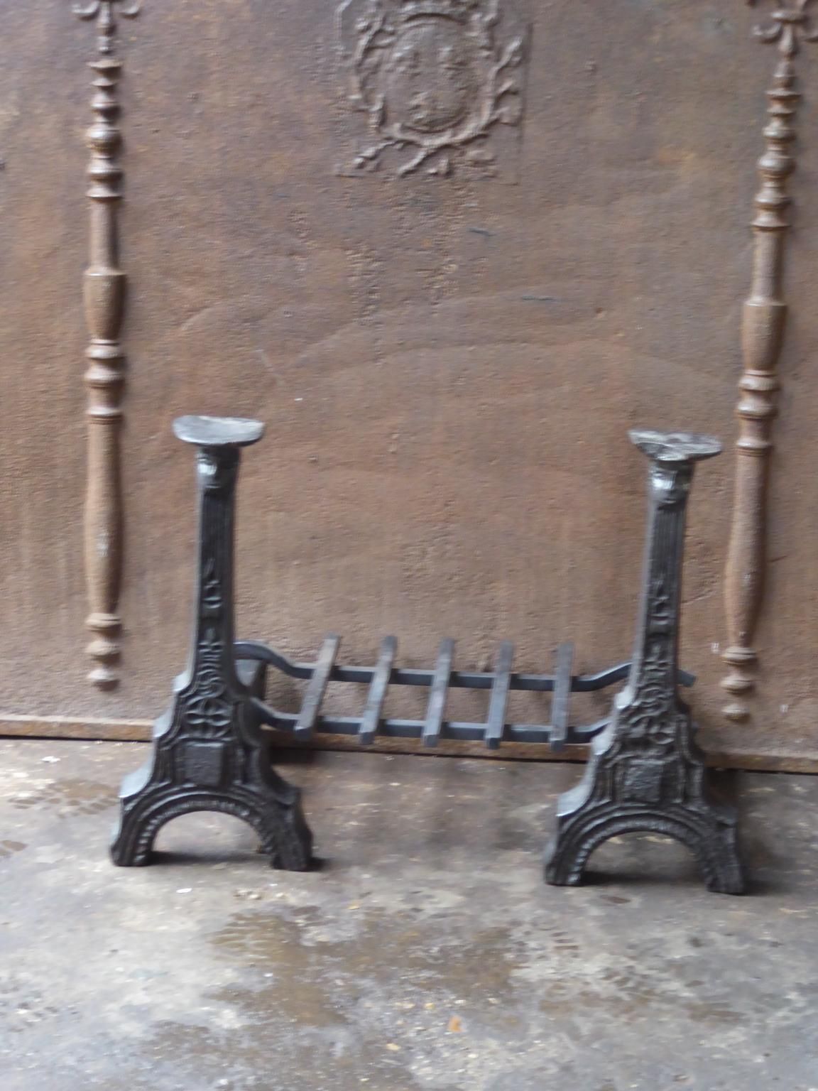 French Gothic Fireplace Grate Or Fire Basket, 15th Century photo 1258.0