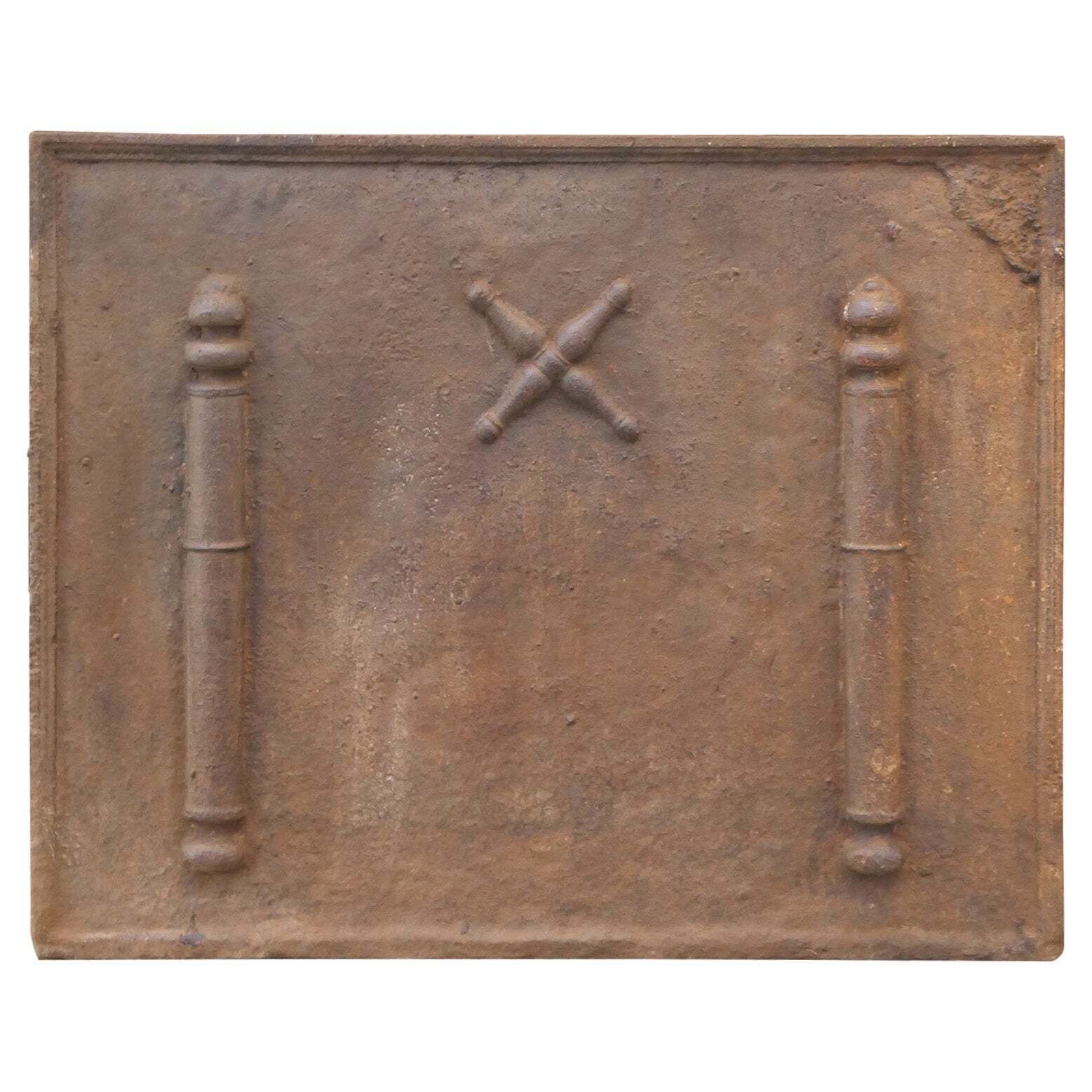 Louis XIV 'Saint Andrew's Cross' Fireback / Backsplash, 17th   18th Century
