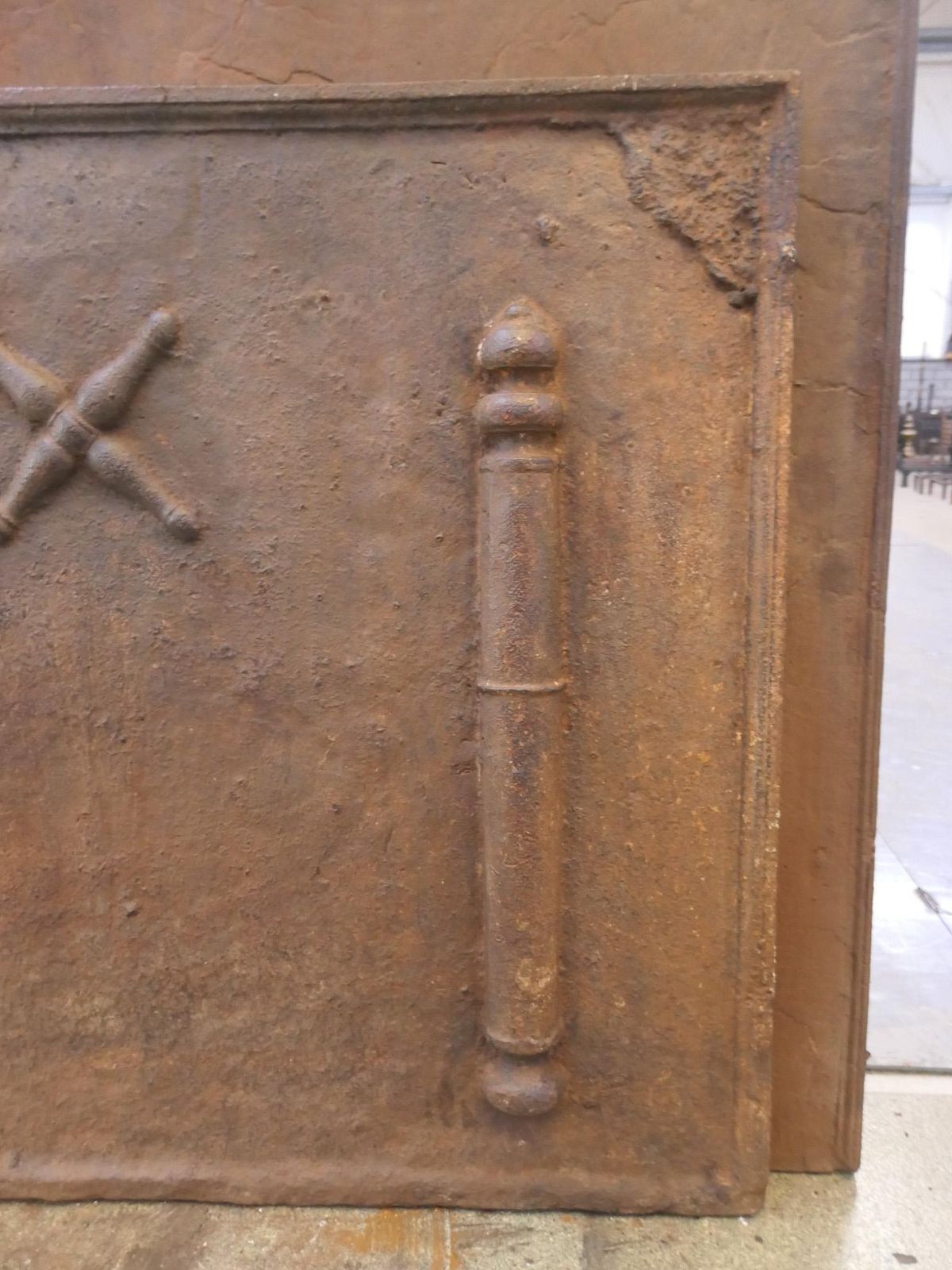 Louis XIV 'Saint Andrew's Cross' Fireback / Backsplash, 17th   18th Century photo vinterior
